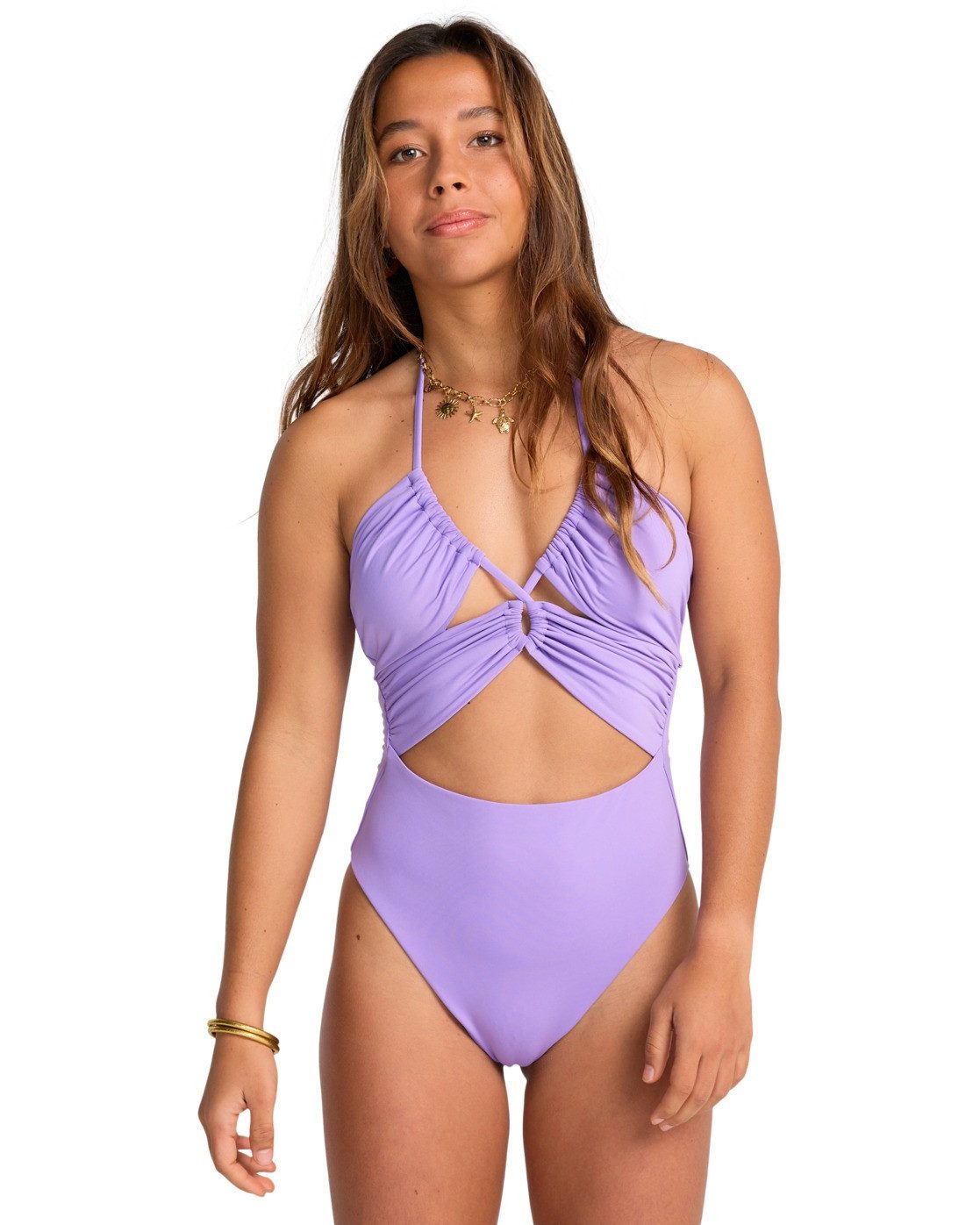 Billabong Badpak Sol Searcher dames badpakken maat S paars