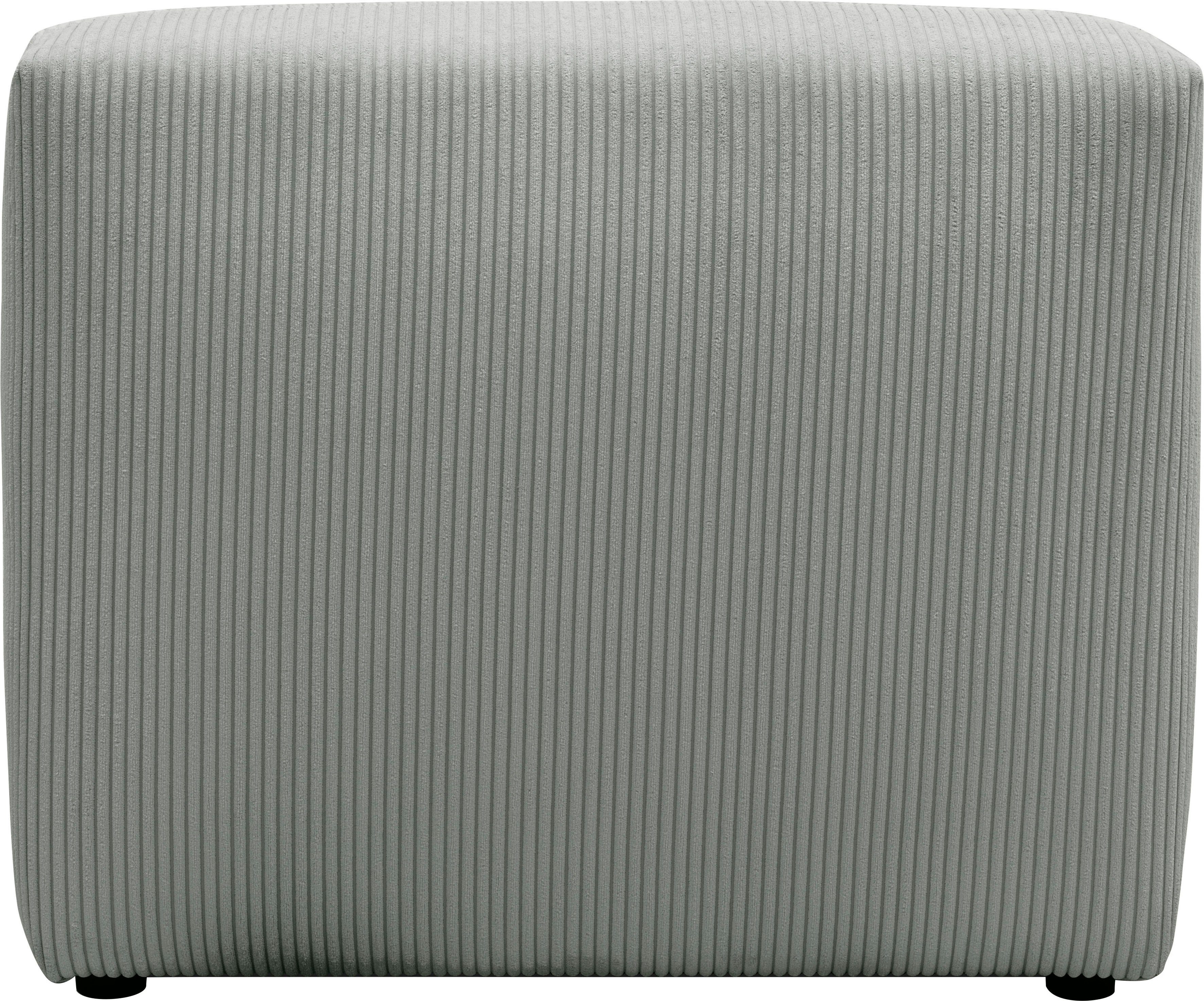 RAUM.ID Sofaelement Gerrid Ribfluwelen bekleding, tussenelement, kan ook afzonderlijk worden geplaatst