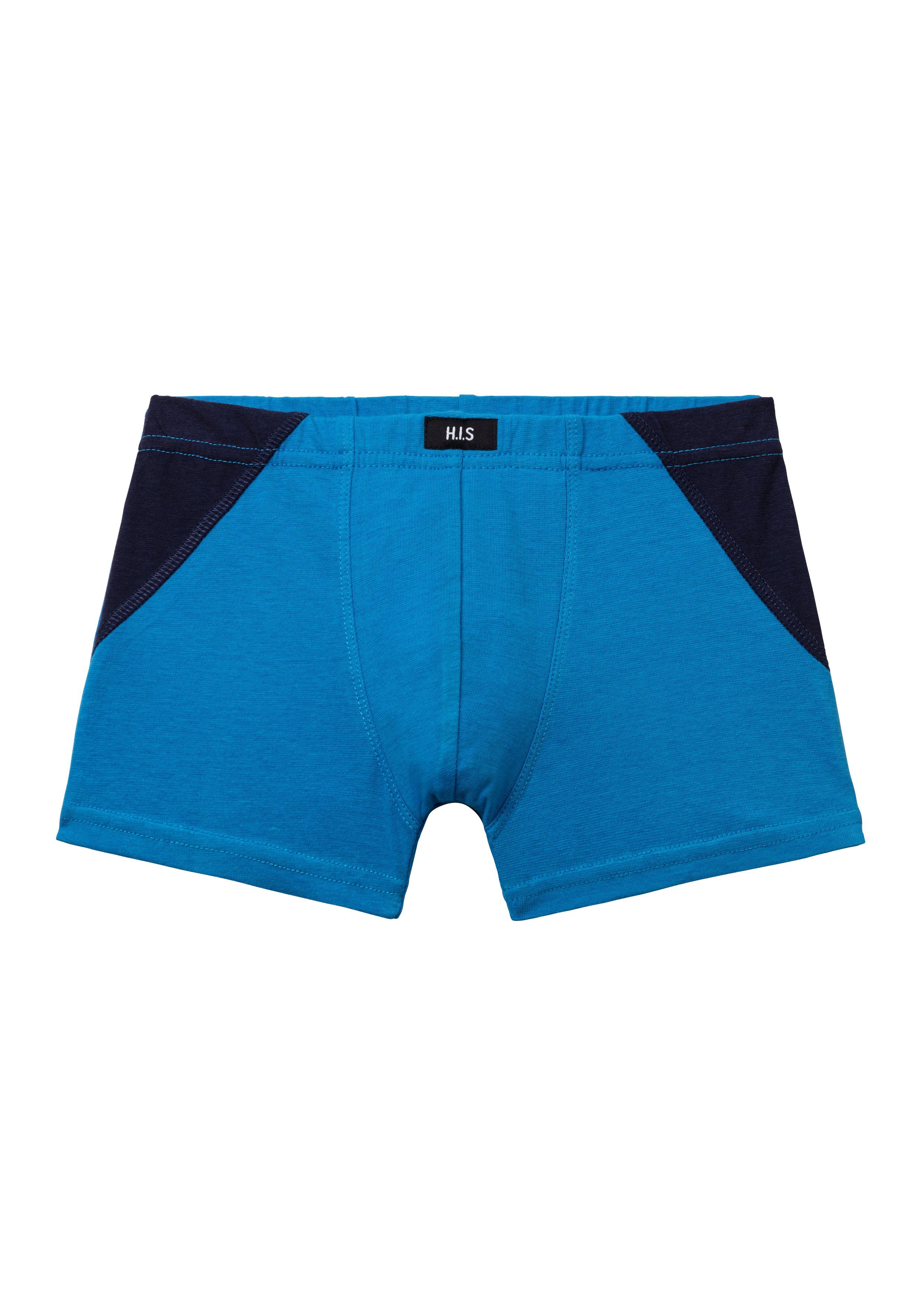 H.I.S Boxershort voor jongens met coole colourblocking voor een sportieve verschijning (set, 4 stuks)