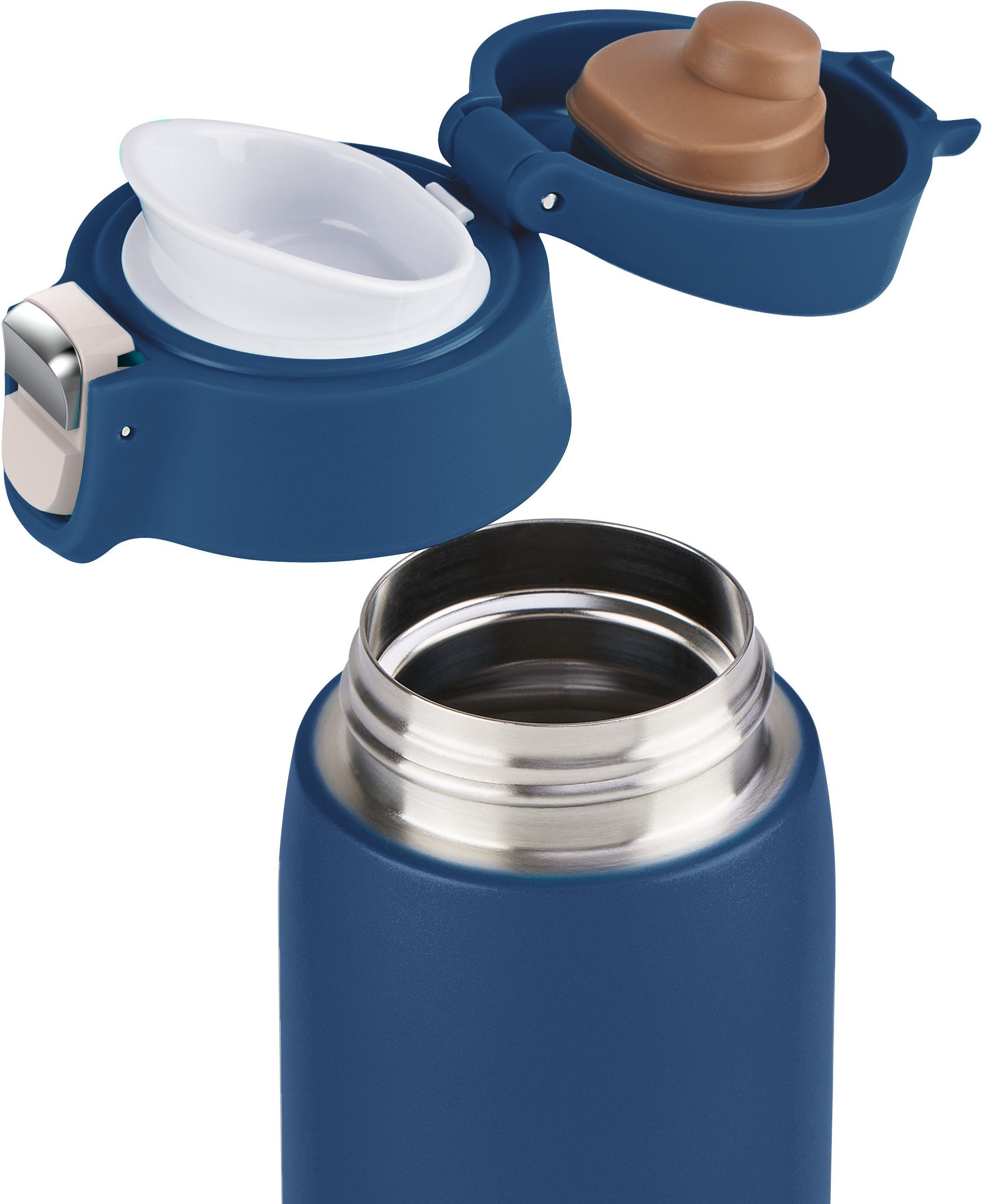 Emsa Thermosbeker Travel Mug Light 0,4l, roestvrij staal, 100% dicht, 8u warm/16u koud