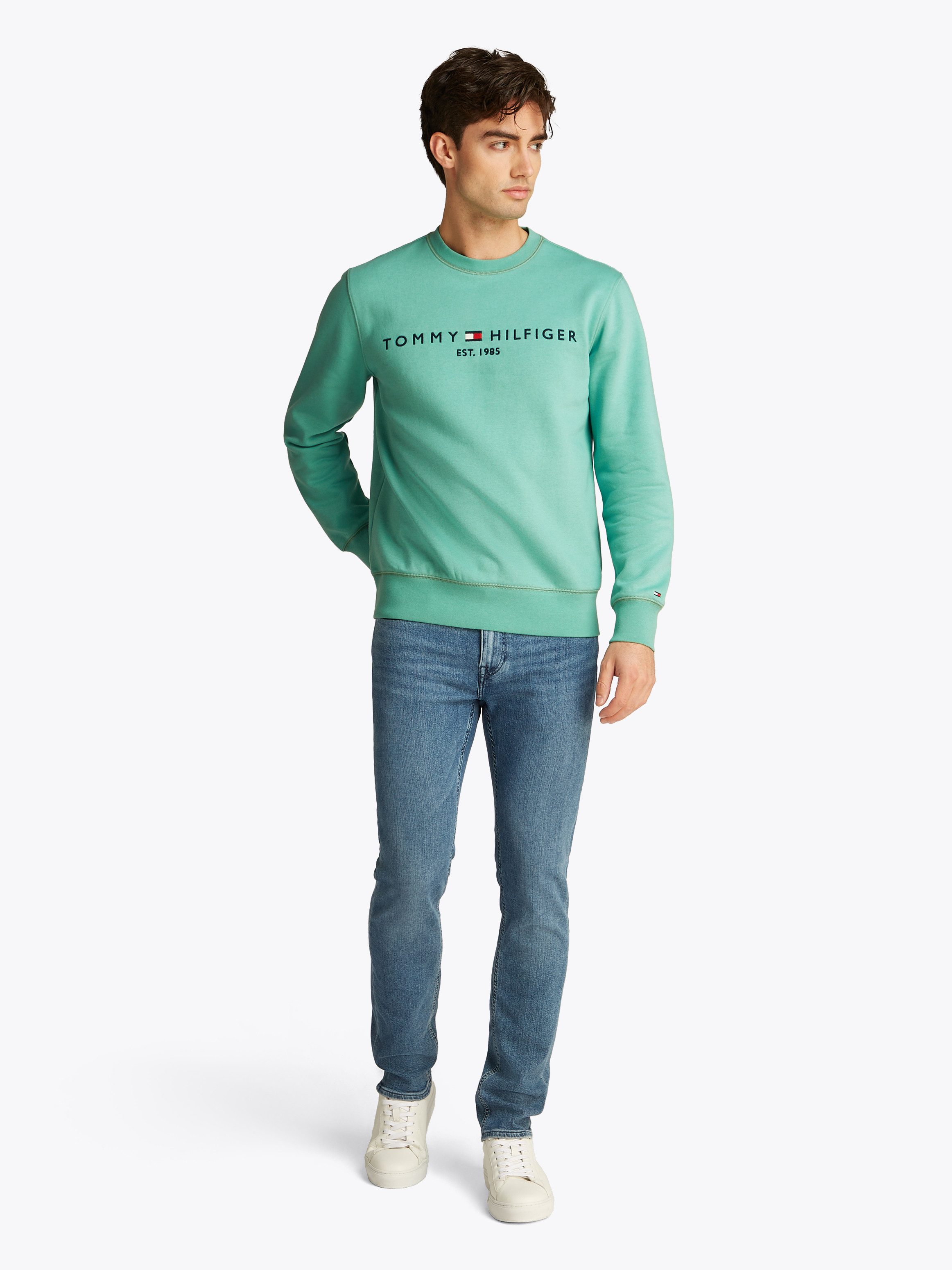 Tommy Hilfiger Sweatshirt TOMMY LOGO SWEATSHIRT met klassieke ronde hals