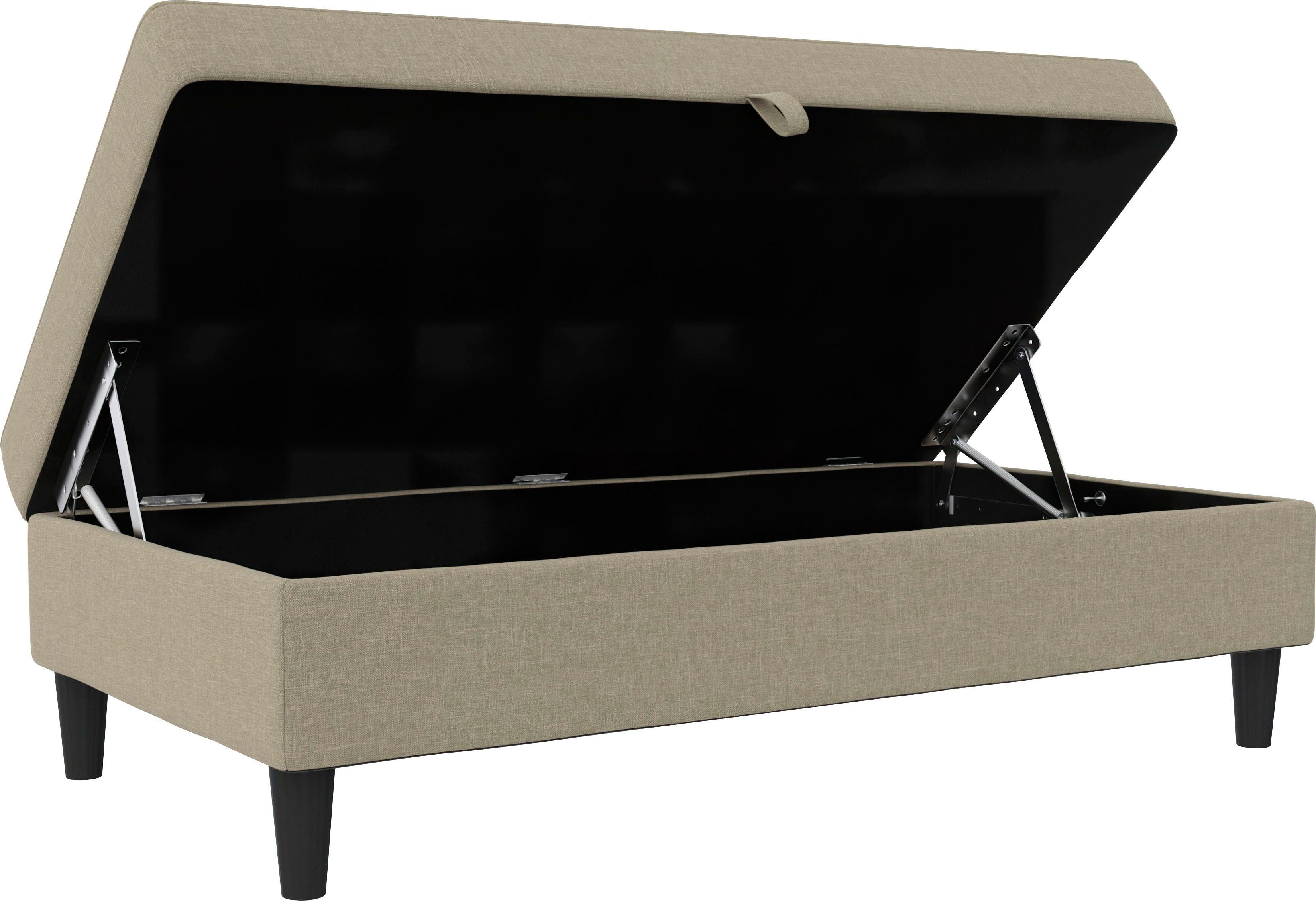 Dorel Home Hocker met bergruimte Hartford Hocker met bergruimte, vrij plaatsbaar, zithoogte 43 cm
