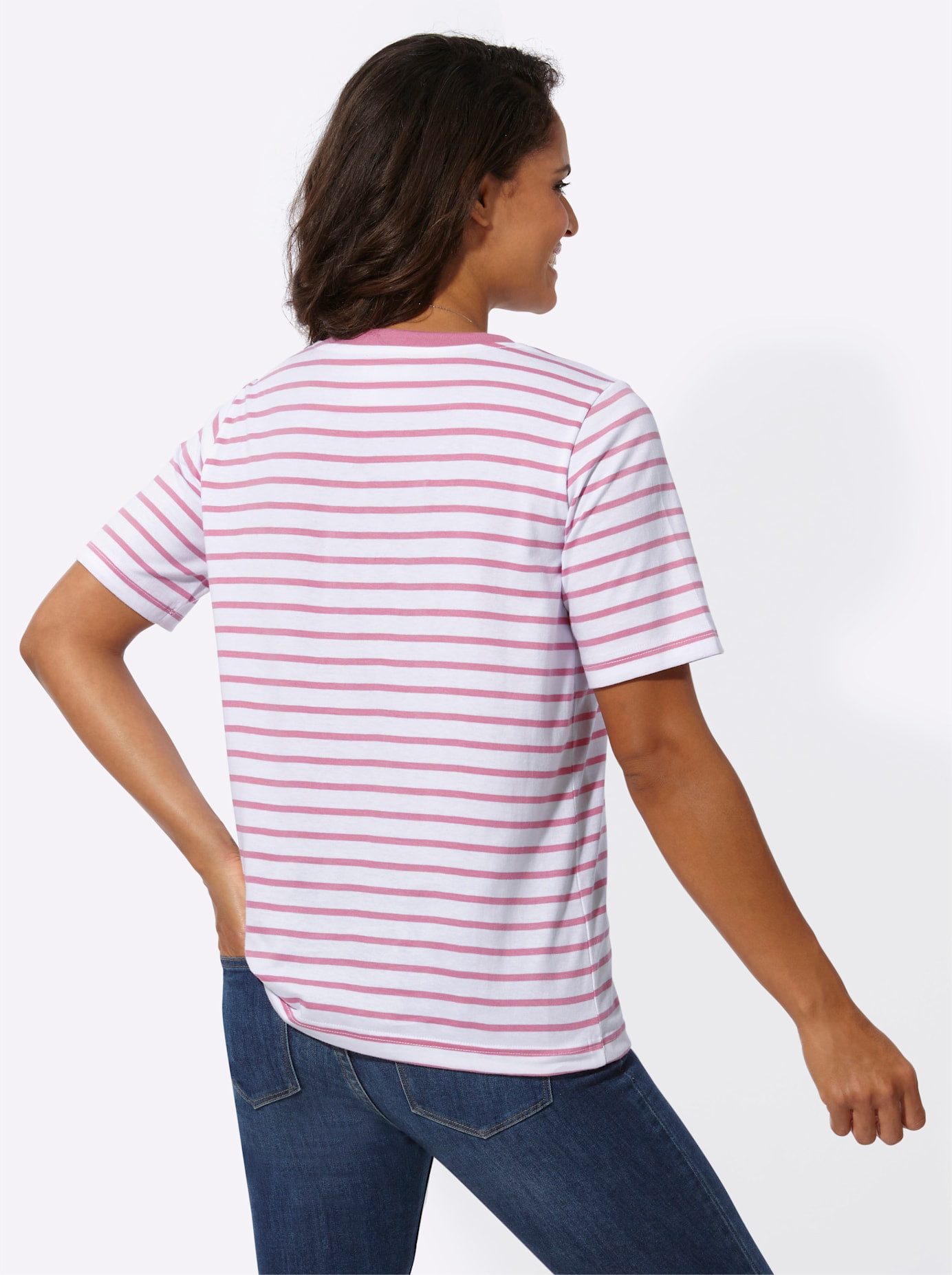 Casual Looks T-shirt Gestreept shirt (1-delig)