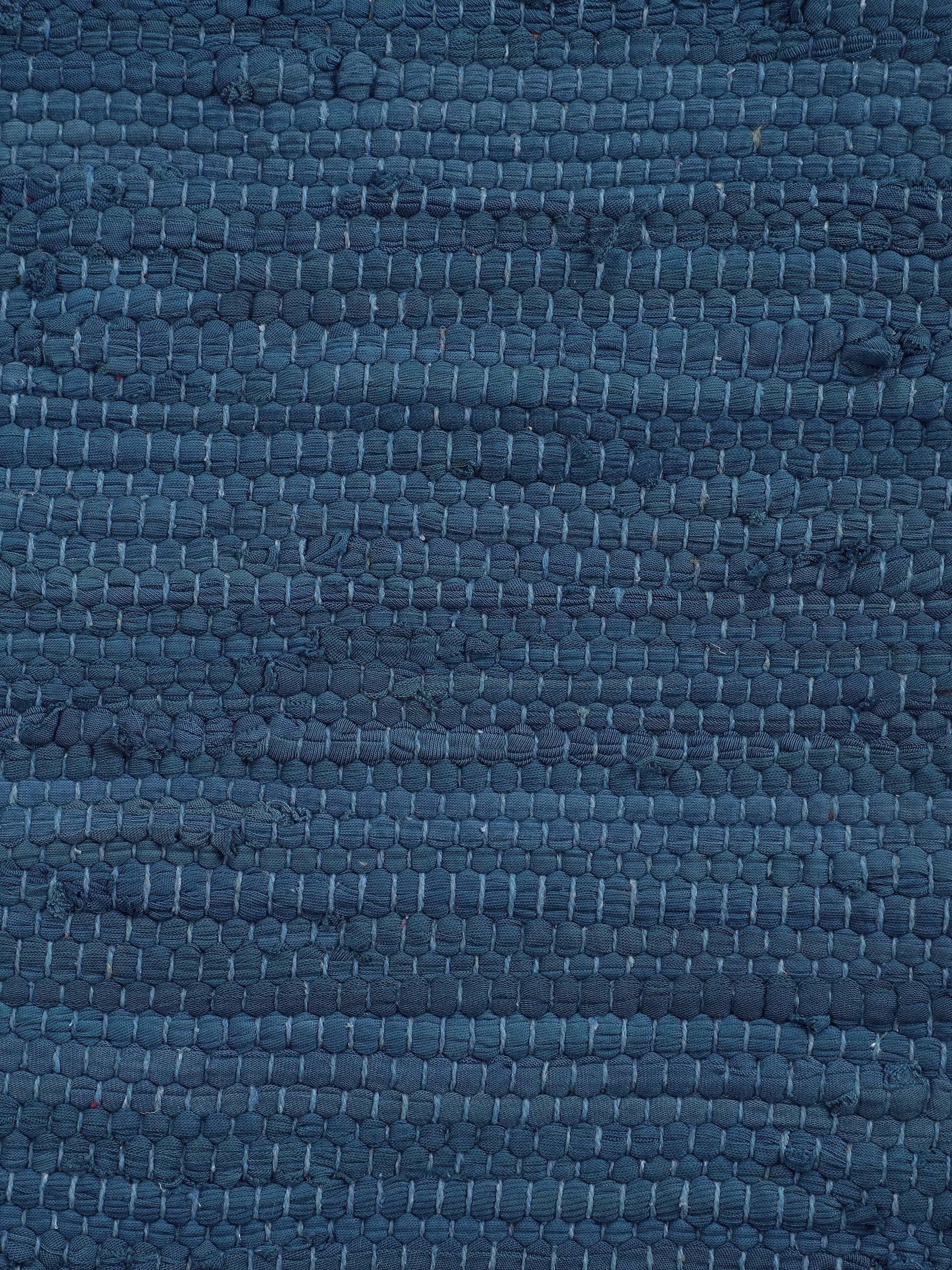 carpetfine Vloerkleed Kelim Chindi uni Tweezijdig te gebruiken kleed, puur katoen, met de hand geweven, unikleuren, met franje