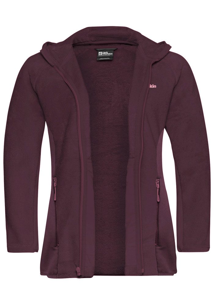 Jack Wolfskin Fleecejack ROTWAND HOODED FZ W