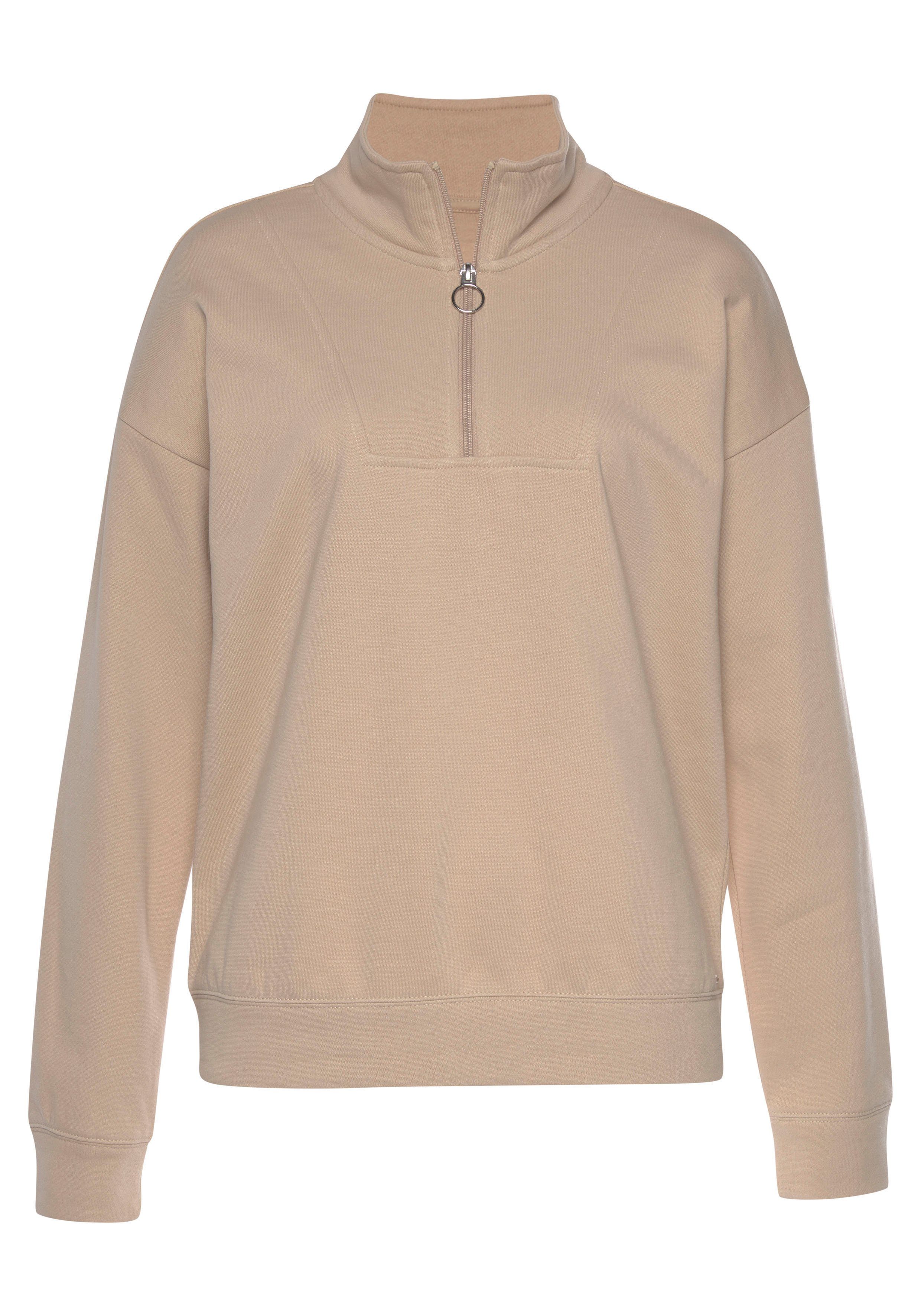 H.I.S Sweatshirt Troyer met opstaande kraag Troyer in maritieme stijl, loungewear