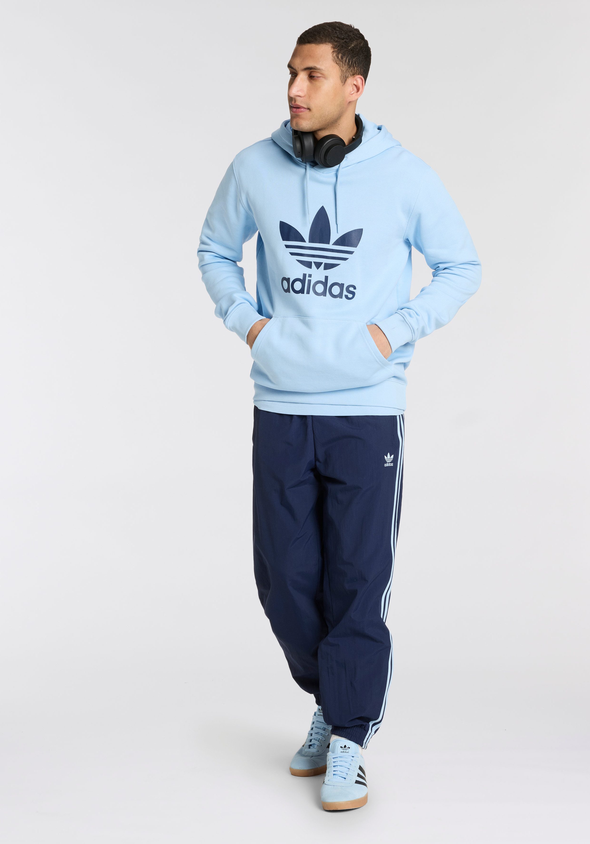 adidas Originals Hoodie TREFOIL HOODY Hoodie, sweatshirt met grote logo-opdruk