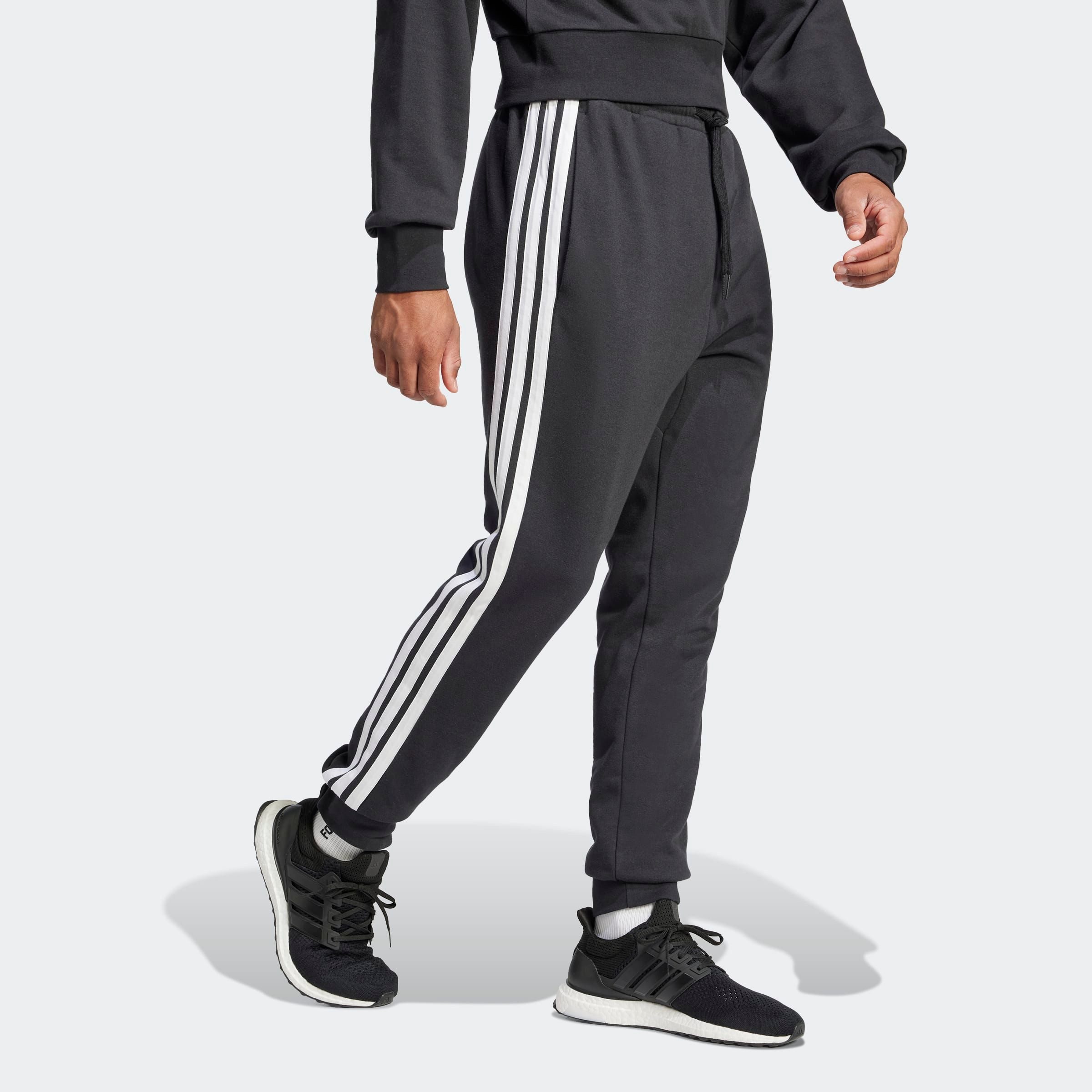 adidas Sportswear Sportbroek M 3S FT TC PT Joggingbroek van zacht French Terry materiaal (1-delig)