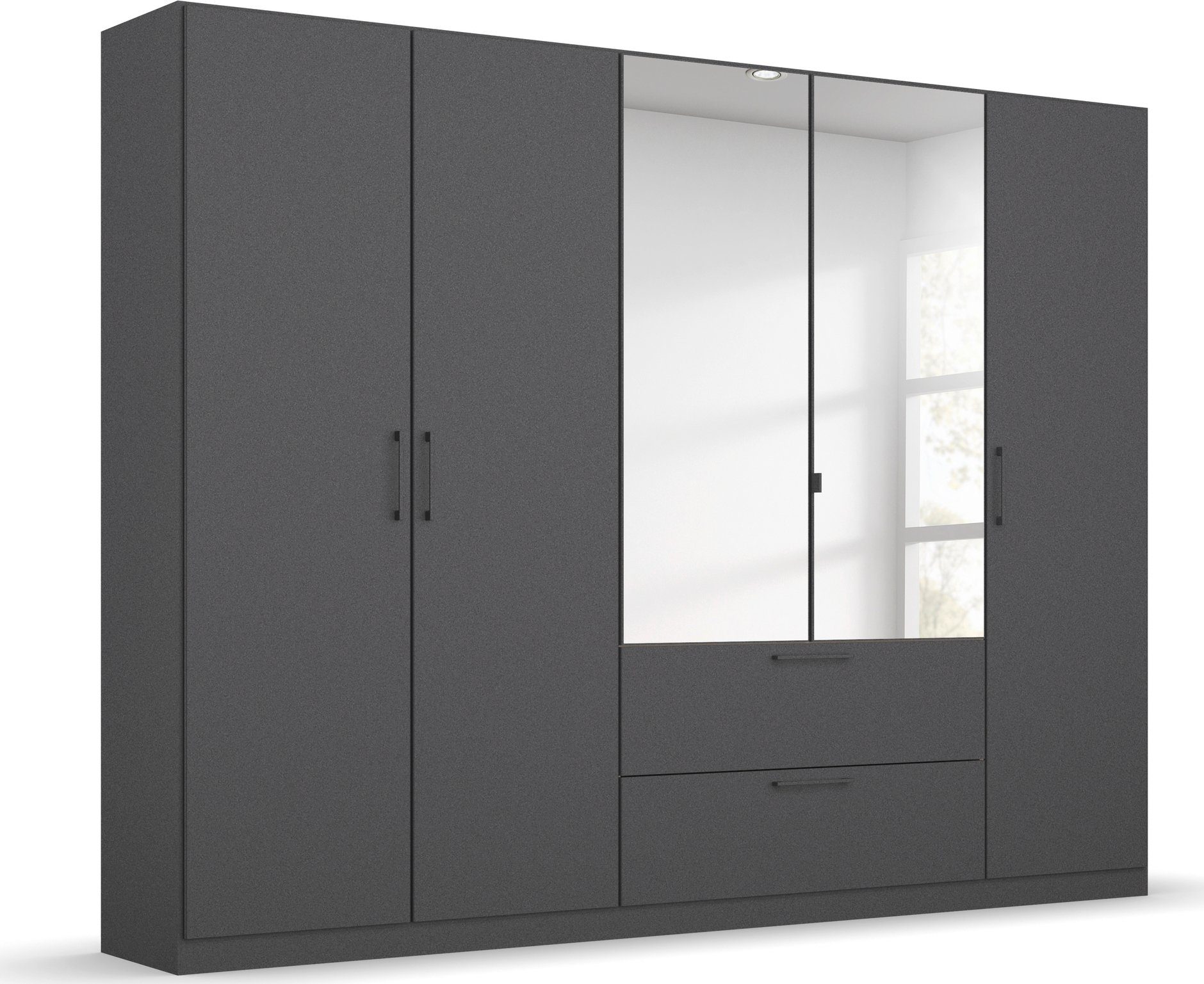 Slaapkamerserie Compleet slaapkamer Challenger (Set van 4 delen) Kast 2 breedtes, bed 3 breedtes, 2 nachttafels MADE IN GERMANY