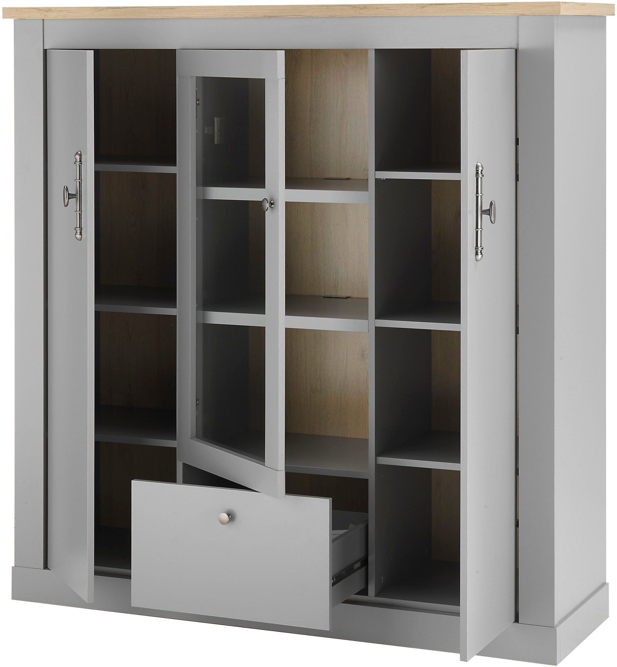 Home affaire Highboard CHAMBORD Breedte ca. 138 cm