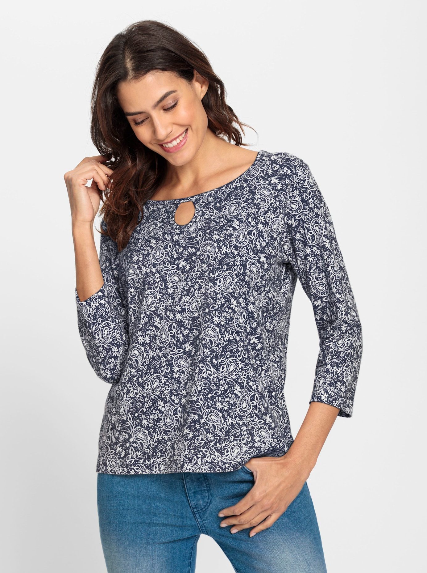 Classic Inspirationen Shirt met 3 4 mouwen Shirt (1-delig)