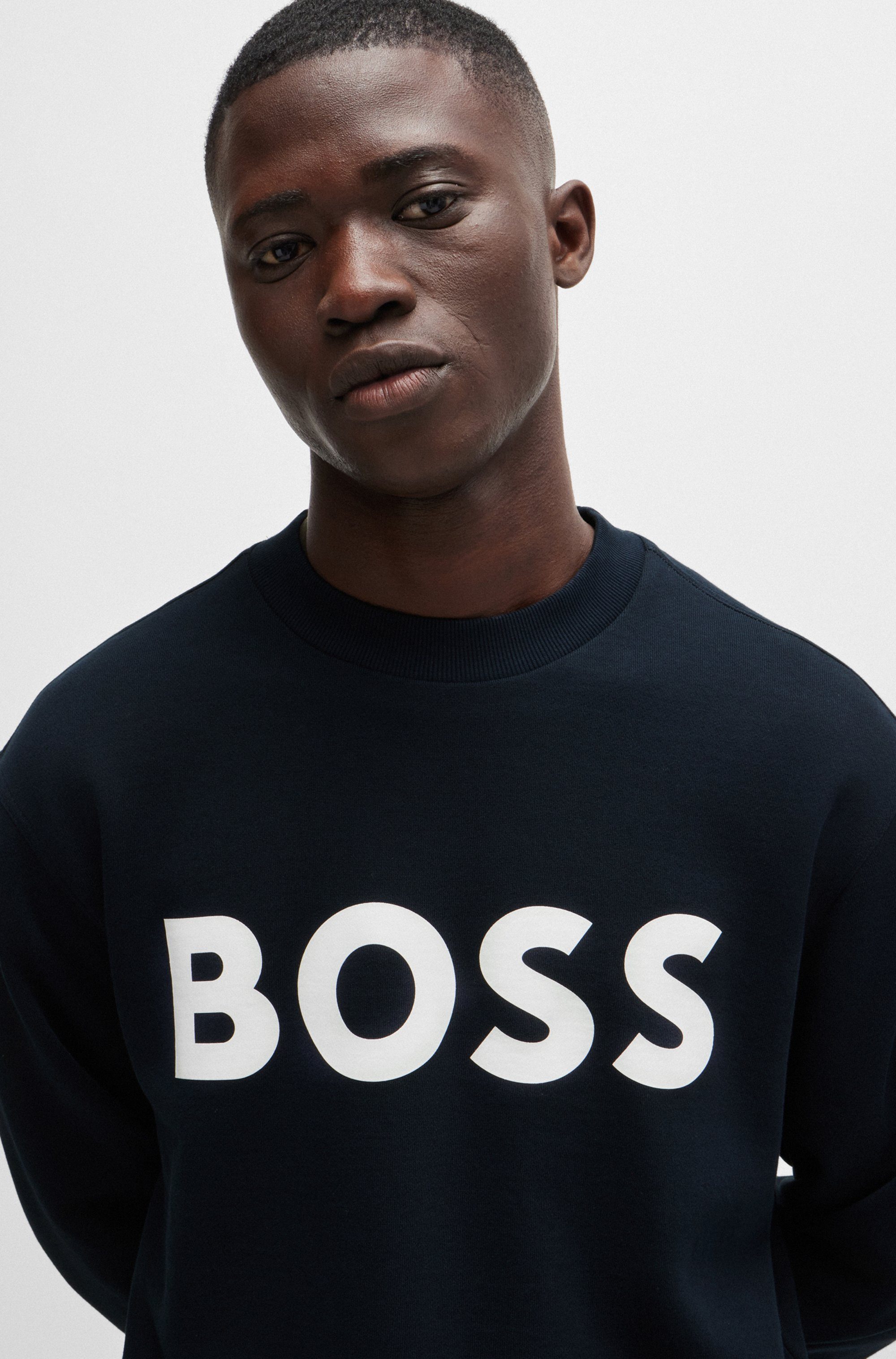 Boss Orange Sweatshirt WeBasicCrew met een ronde hals