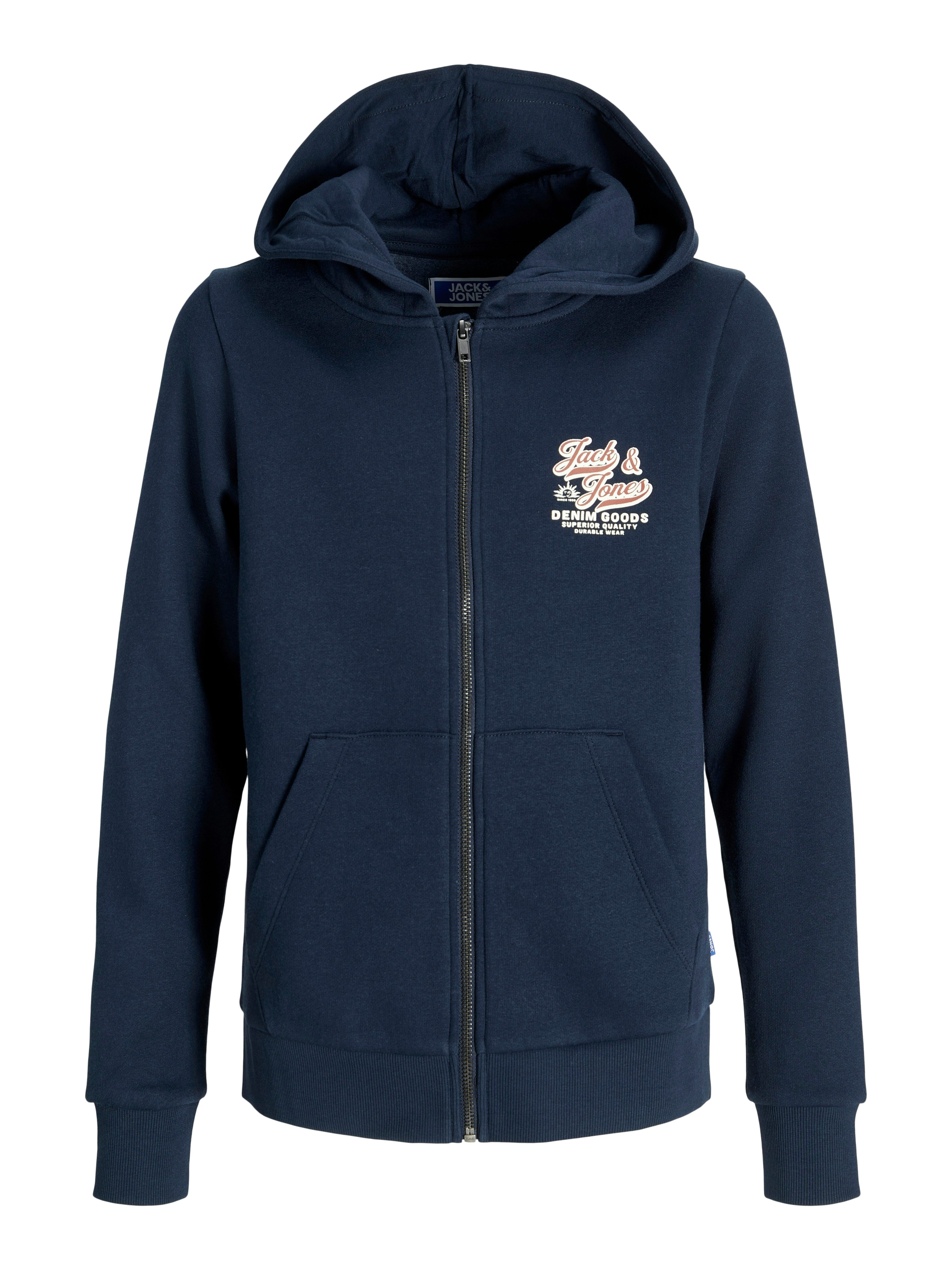 Jack & Jones PlusSize Hoodie JJELOGO SWEAT ZIP HOOD 2 COL AW25 PLS