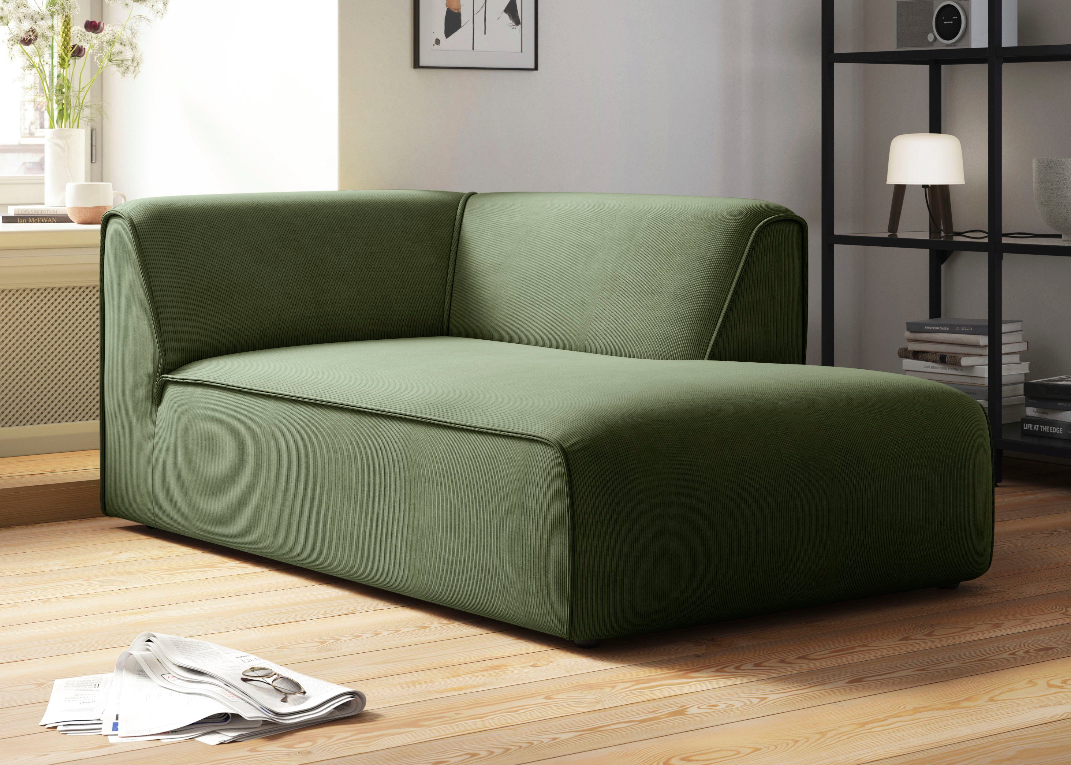 RAUM.ID Ottomane Merid chaise longue, afmetingen B/D/H: 100/162/70 cm als module of apart te gebruiken, voor individuele samenstelling