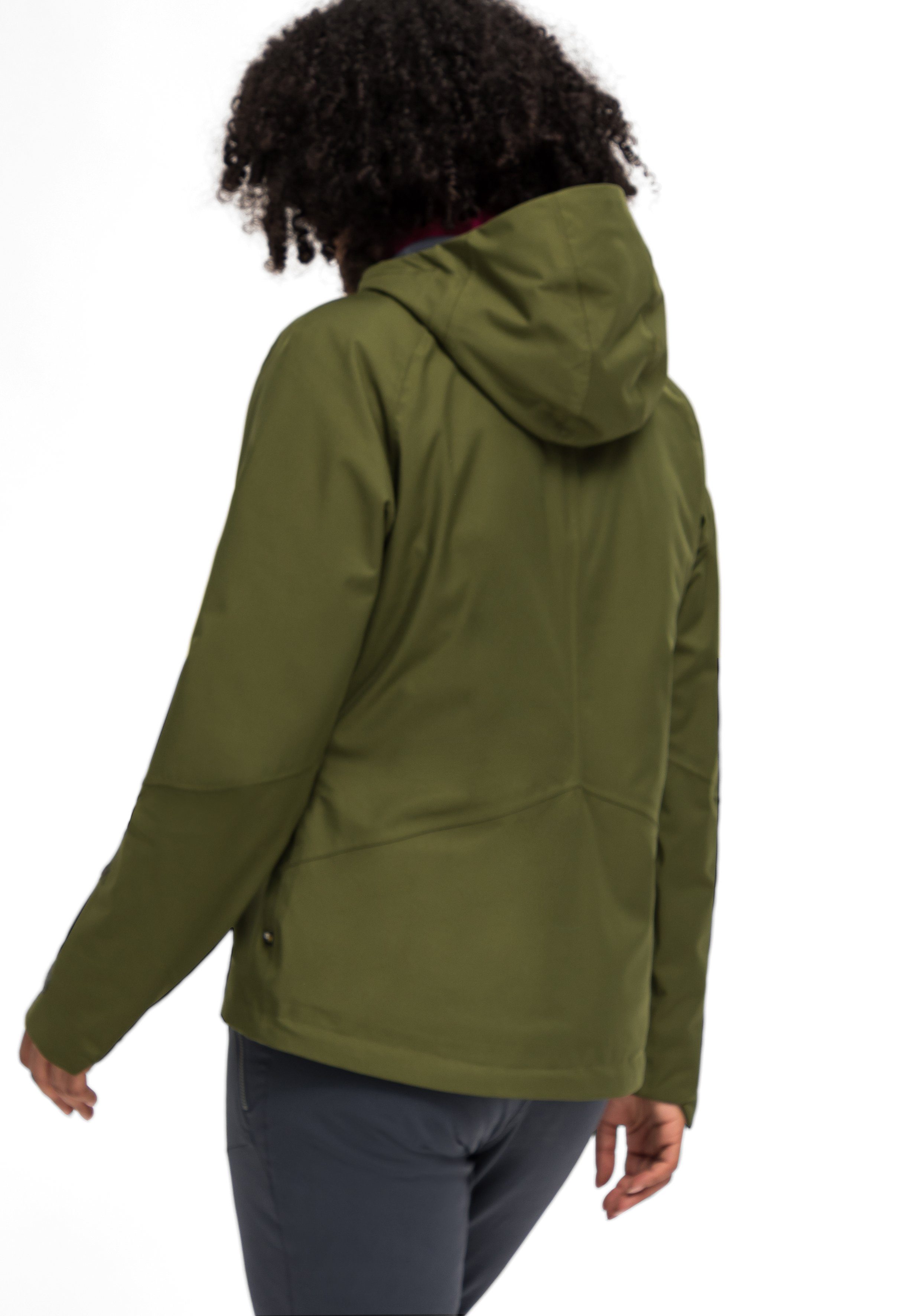 Maier Sports Outdoorjack Solo Tipo W Dames wandeljas, ademend en waterdicht, regenjas met capuchon