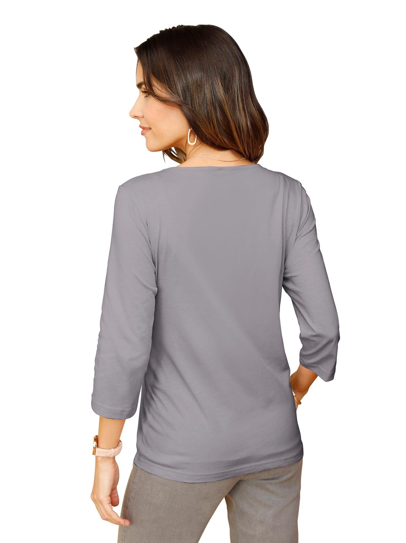 Classic Basics Shirt met 3/4-mouwen Shirt (1-delig)