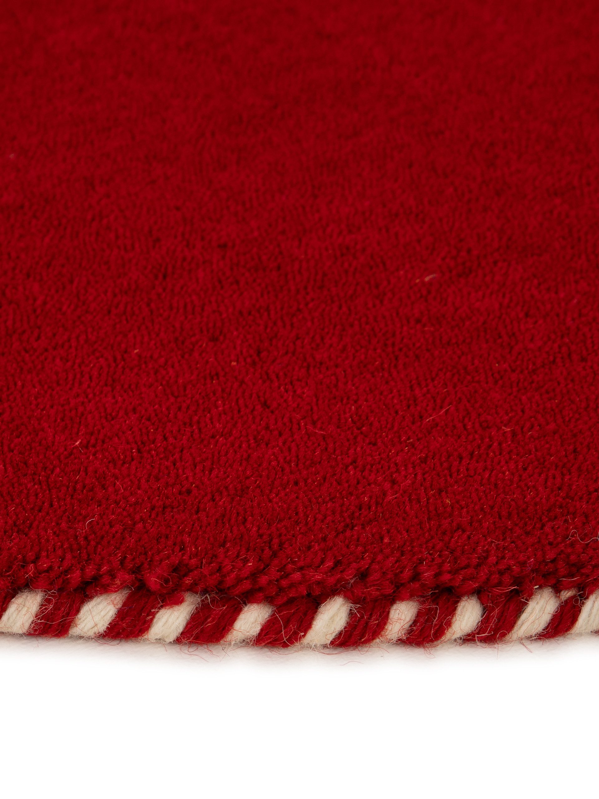 carpetfine Wollen kleed Gabbeh Lola Uni met natuurlijk plantaardig materiaal handgeweven, ook als loper