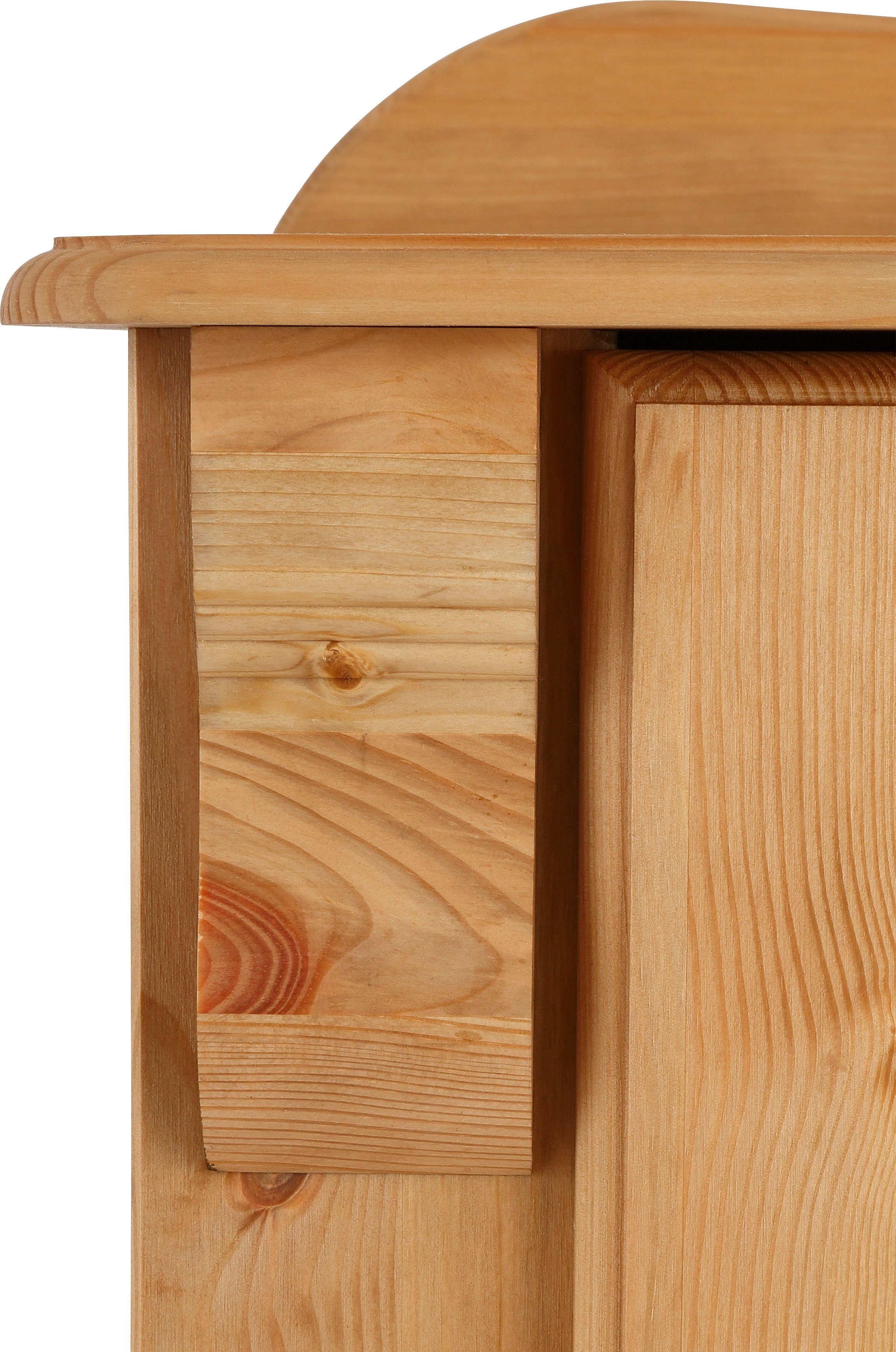 Home affaire Dressoir ADELE Commode, 3-deurs, breedte 130 cm, van massief dennenhout, FSC®