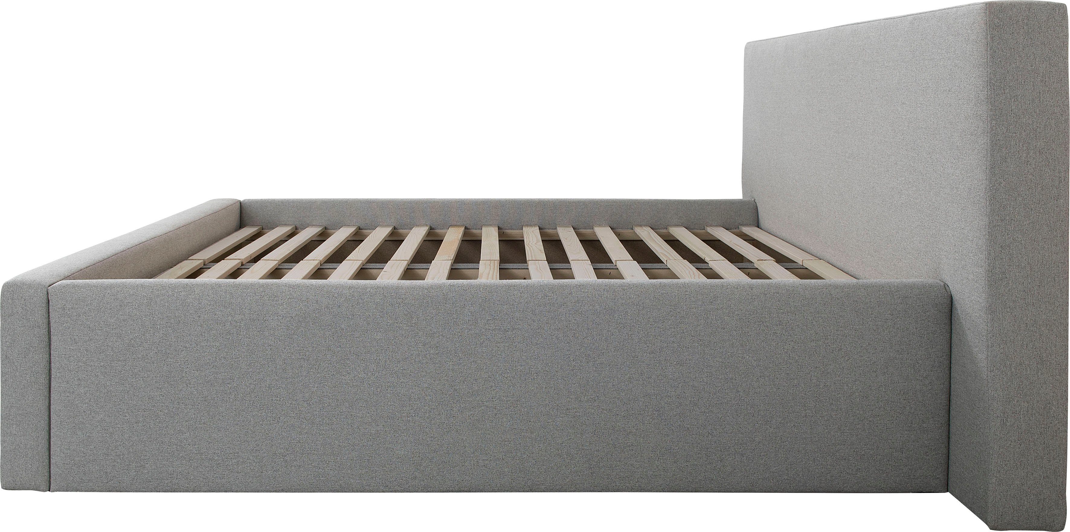INOSIGN Gestoffeerd bed DALINA rechtlijnig hoofdbord, in 5 breedten, ook in 220 cm lengte