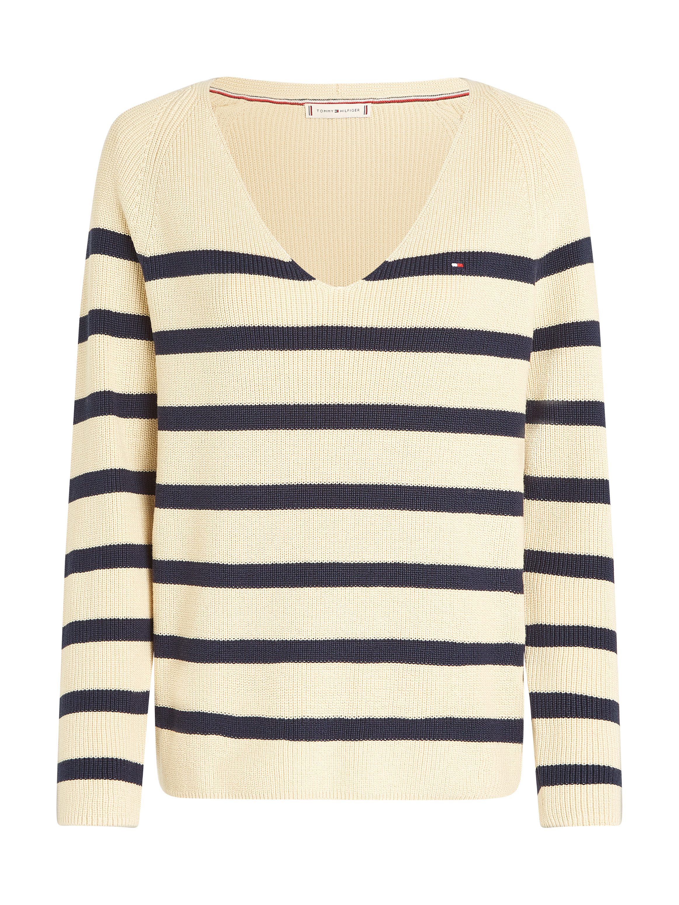 Tommy Hilfiger Gebreide trui CO CARDI STITCH V-NK LS