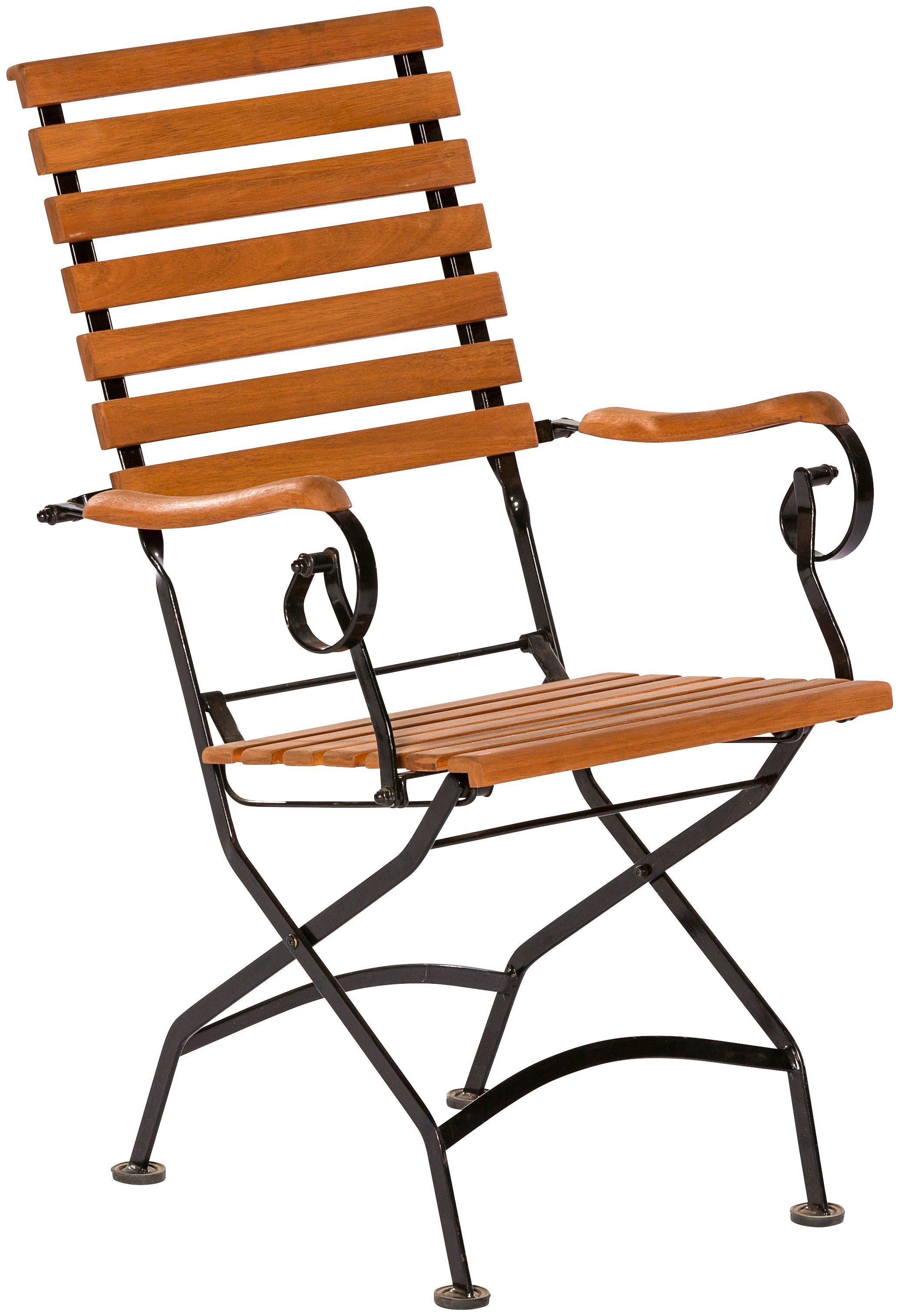 MERXX Tuinstoel Eucalyptushout, inklapbaar, bruin (1 stuk) tuinstoelen bruin