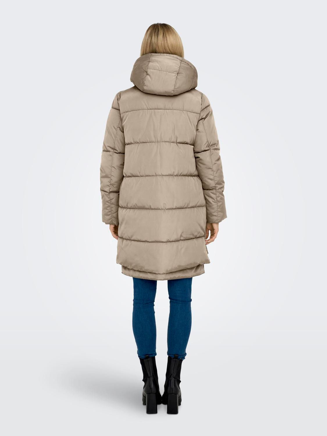 Only Gewatteerde jas ONLNEWNORA LONG PUFFER COAT LIFE CC OTW