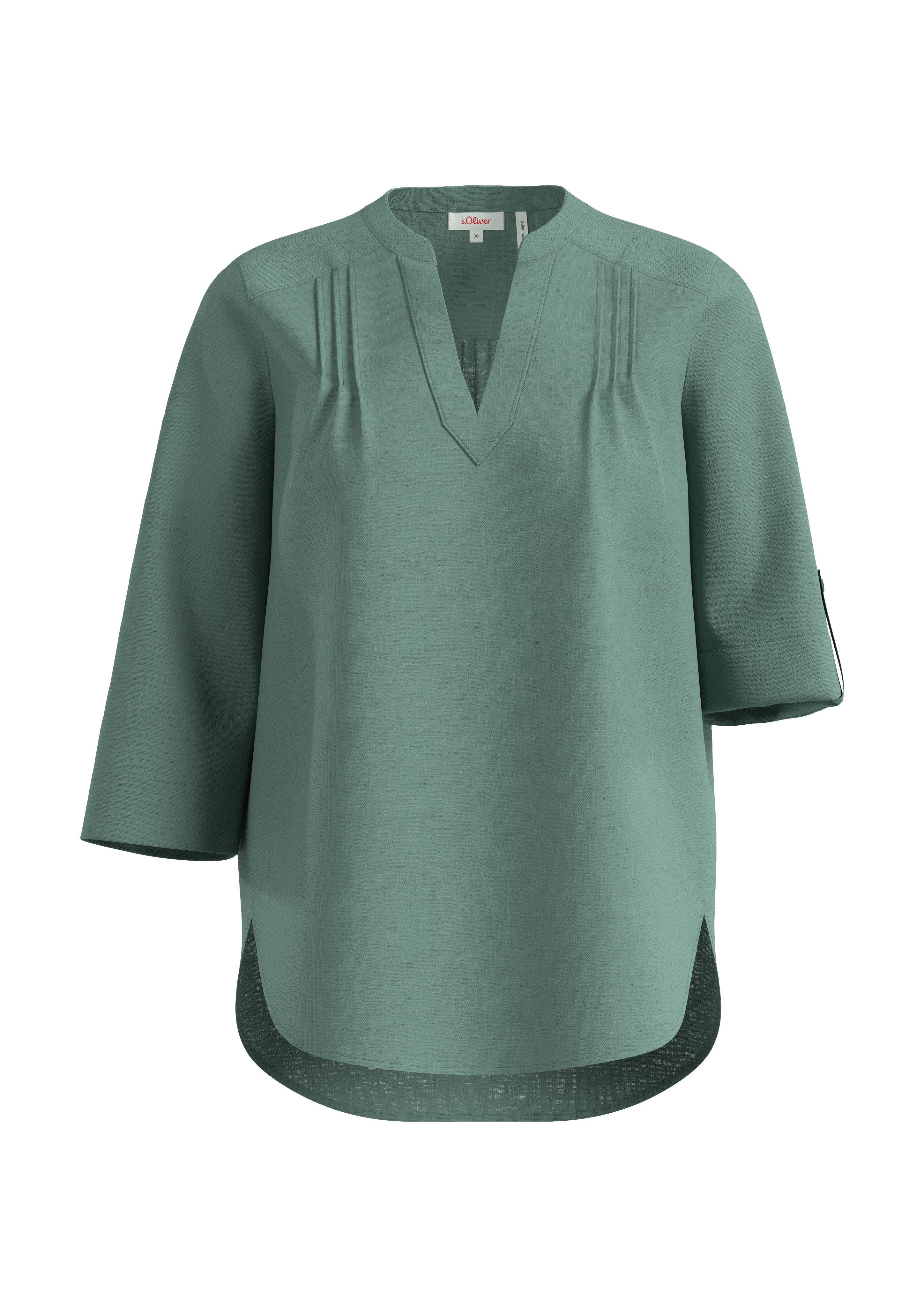 s.Oliver Klassieke blouse met 3/4-mouwen