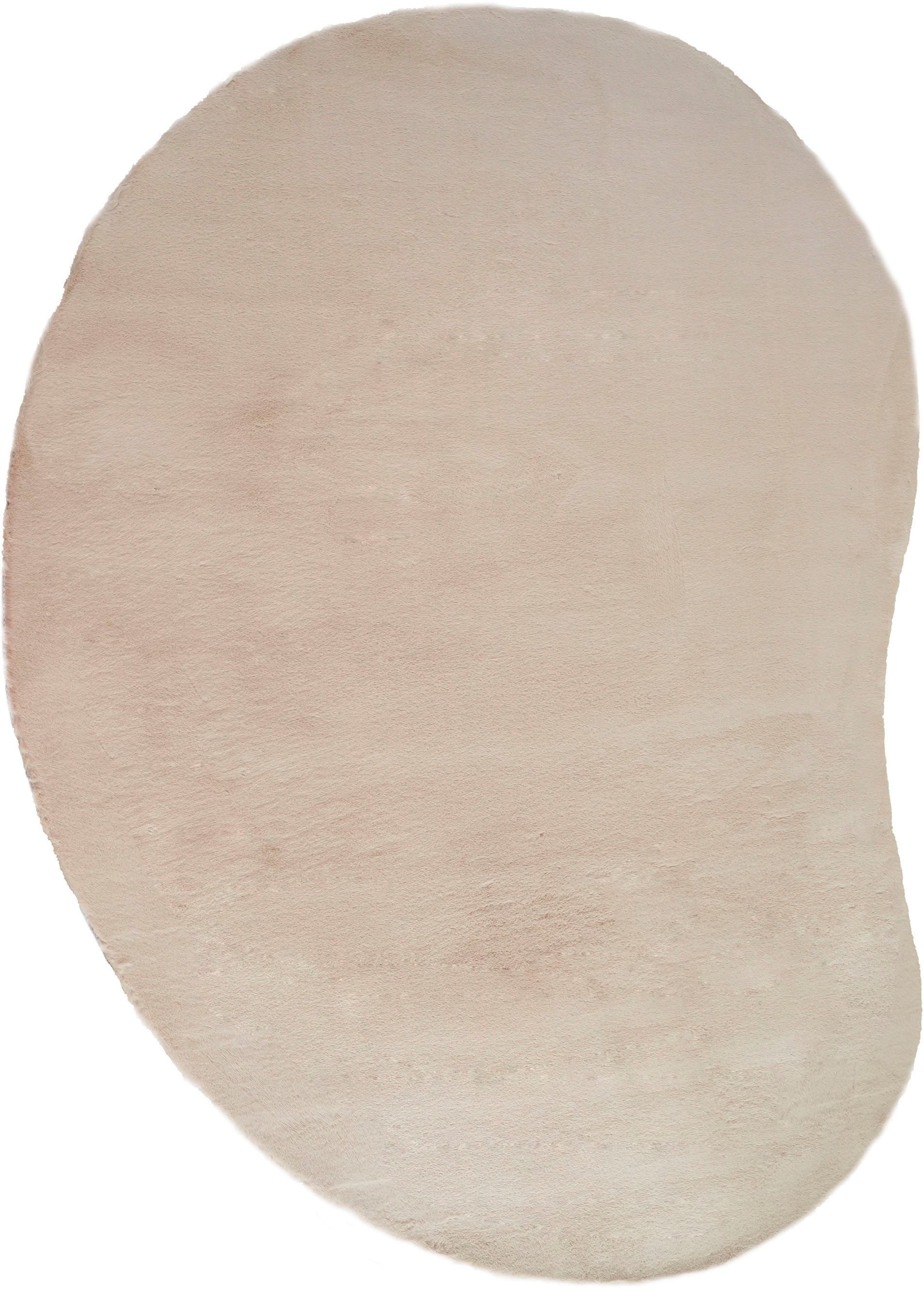 Bruno Banani Hoogpolig vloerkleed Rabbit 2 Bean, kunstbont tapijt, modern, bijzondere vorm...