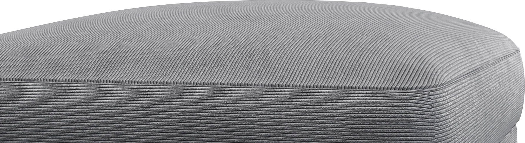 FLEXLUX Poef Belle gestoffeerde hocker, zithocker Scandinavisch design, in een sublieme verwerking