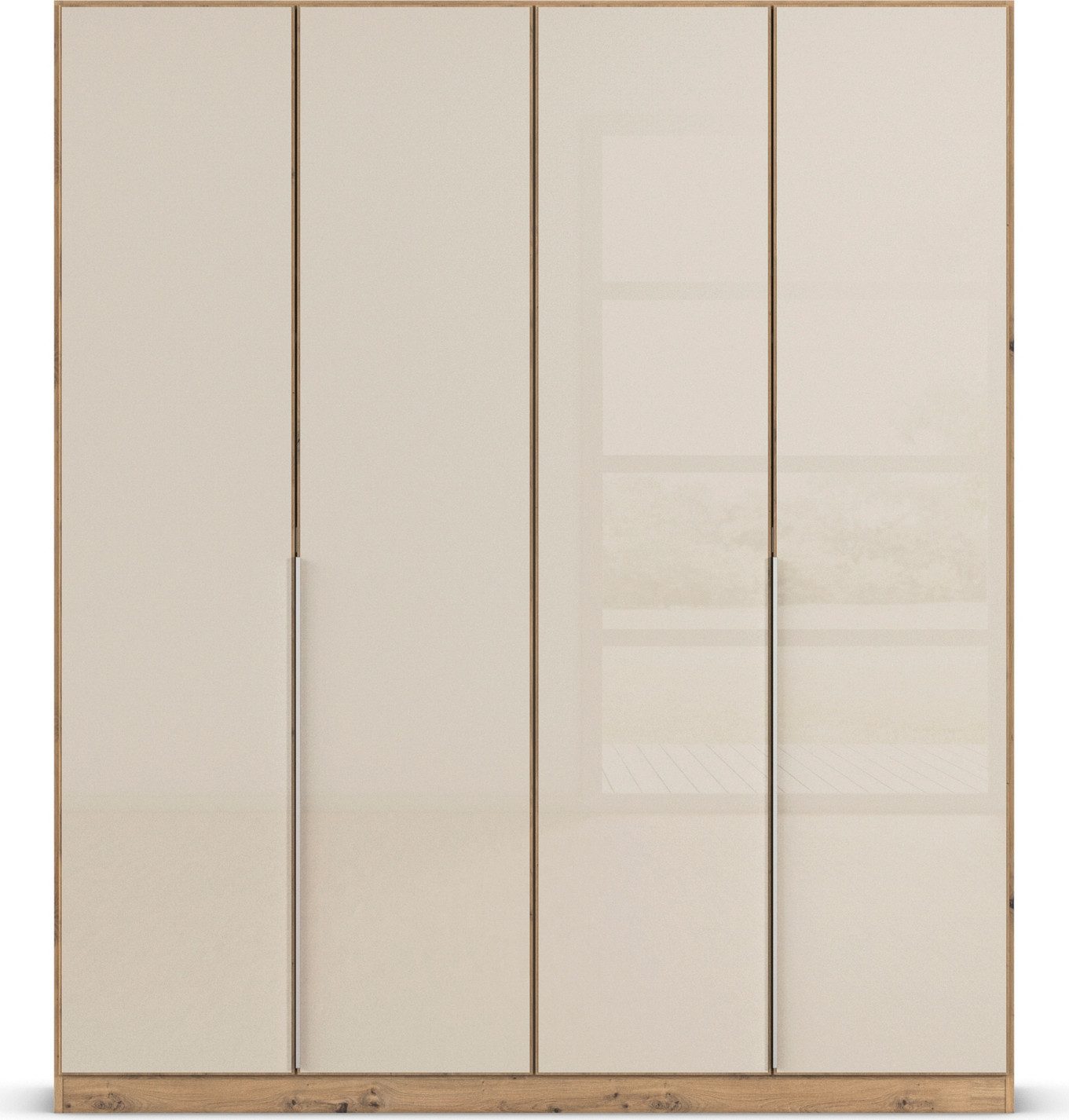 rauch Draaideurkast Kledingkasten kast garderobe AGORDO met glazen front doordachte binnenuitrusting, in 6 breedtes en 2 hoogtes made in germany