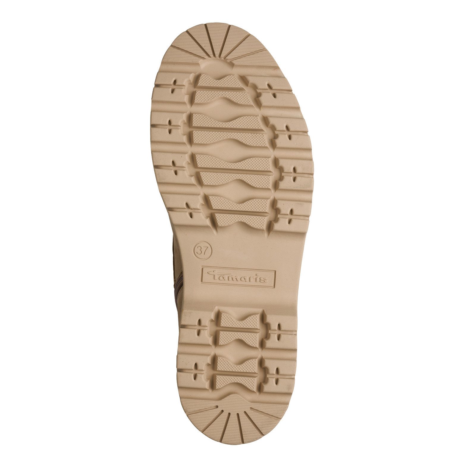 Tamaris Veterschoenen , blokhak, veterlaarsje met mooi logo-embleem