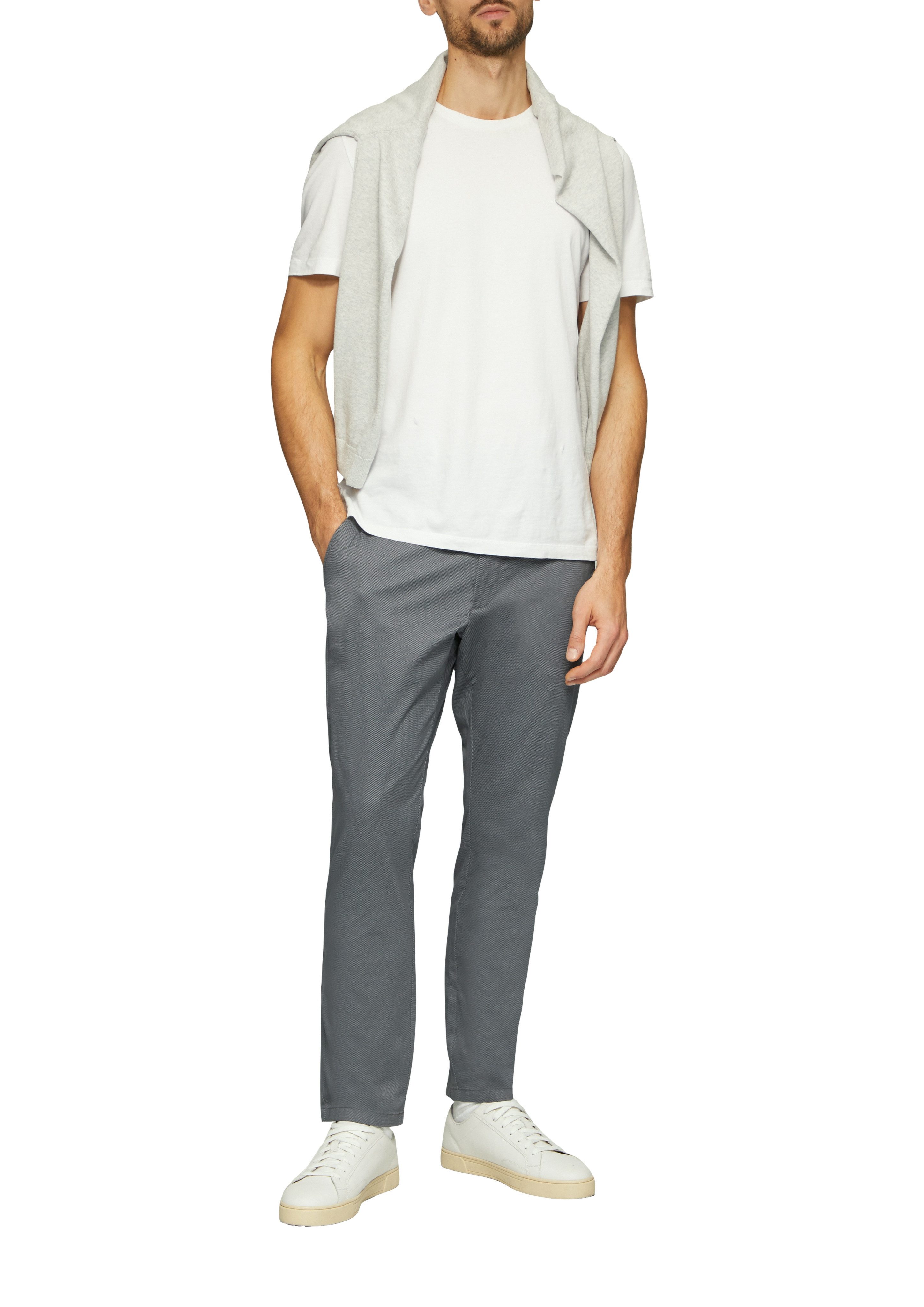 s.Oliver Stoffen broek met een ritssluiting