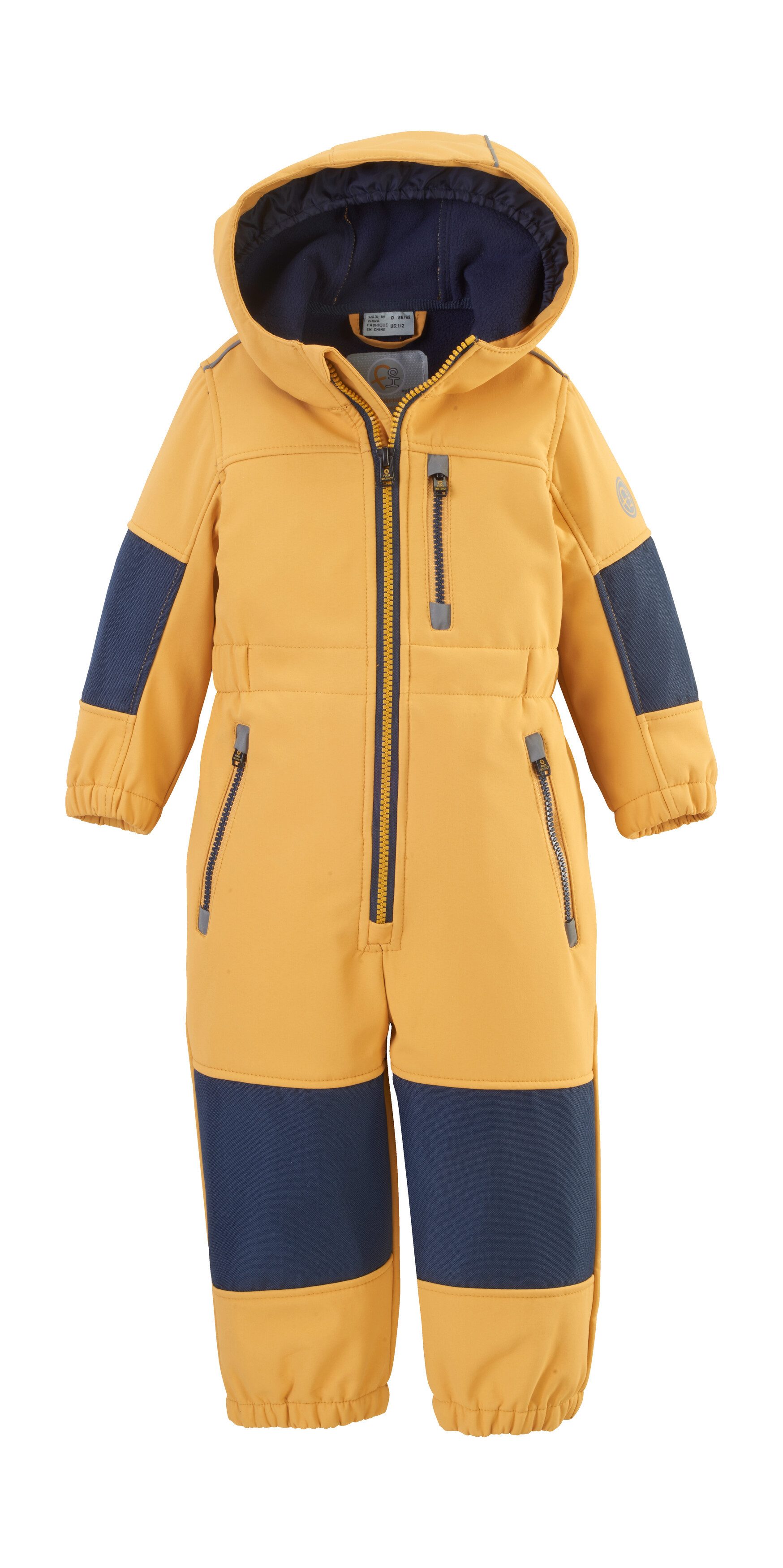 first instinct by killtec Jumpsuit FIOW 35 MNS ONPC Softshellpak met fleece binnenin, waterafstotend, winddicht