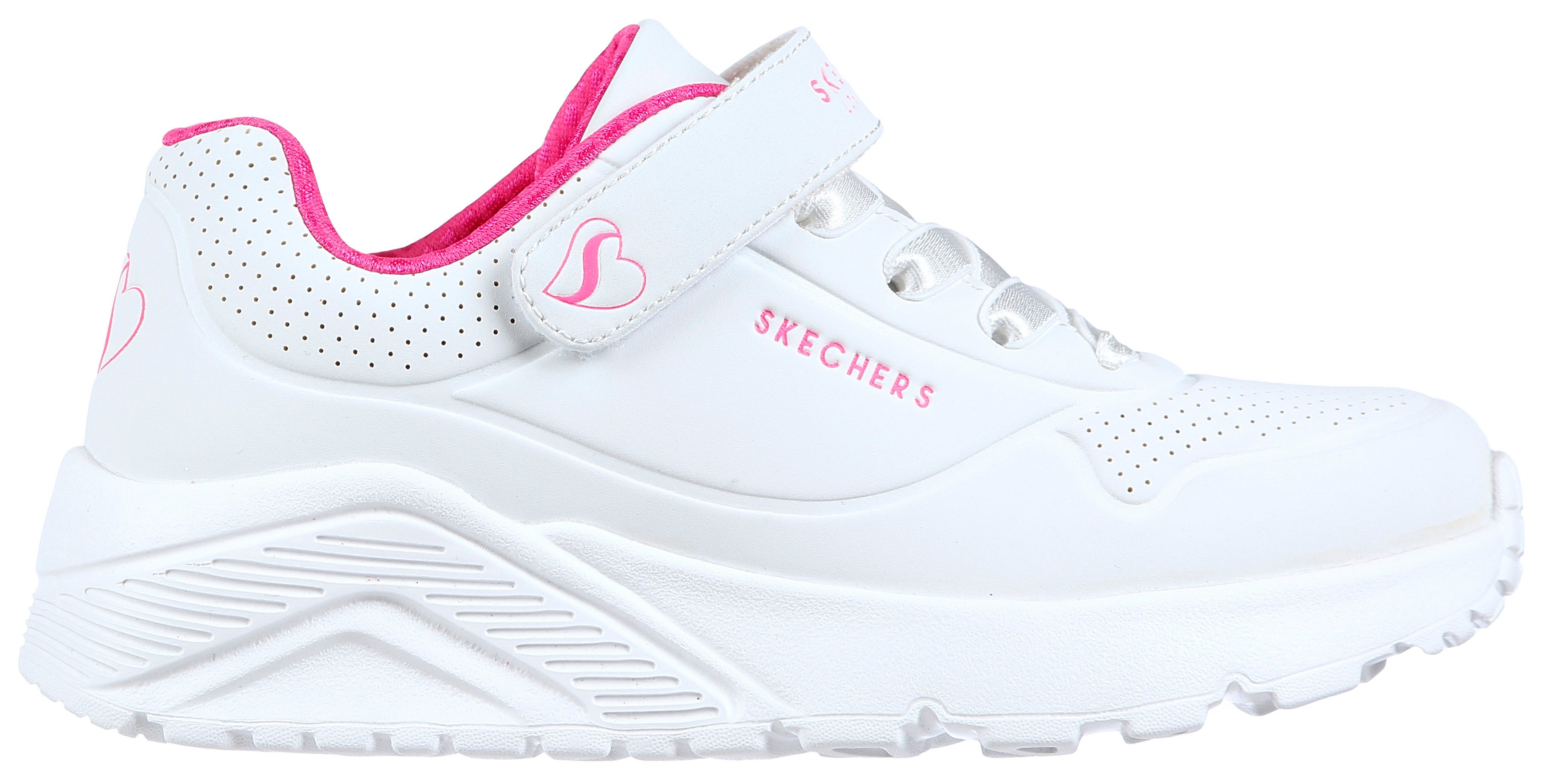 Skechers Sneakers UNO LITE Plateausneaker, retro sneaker, klittenbandschoen in monochrome look