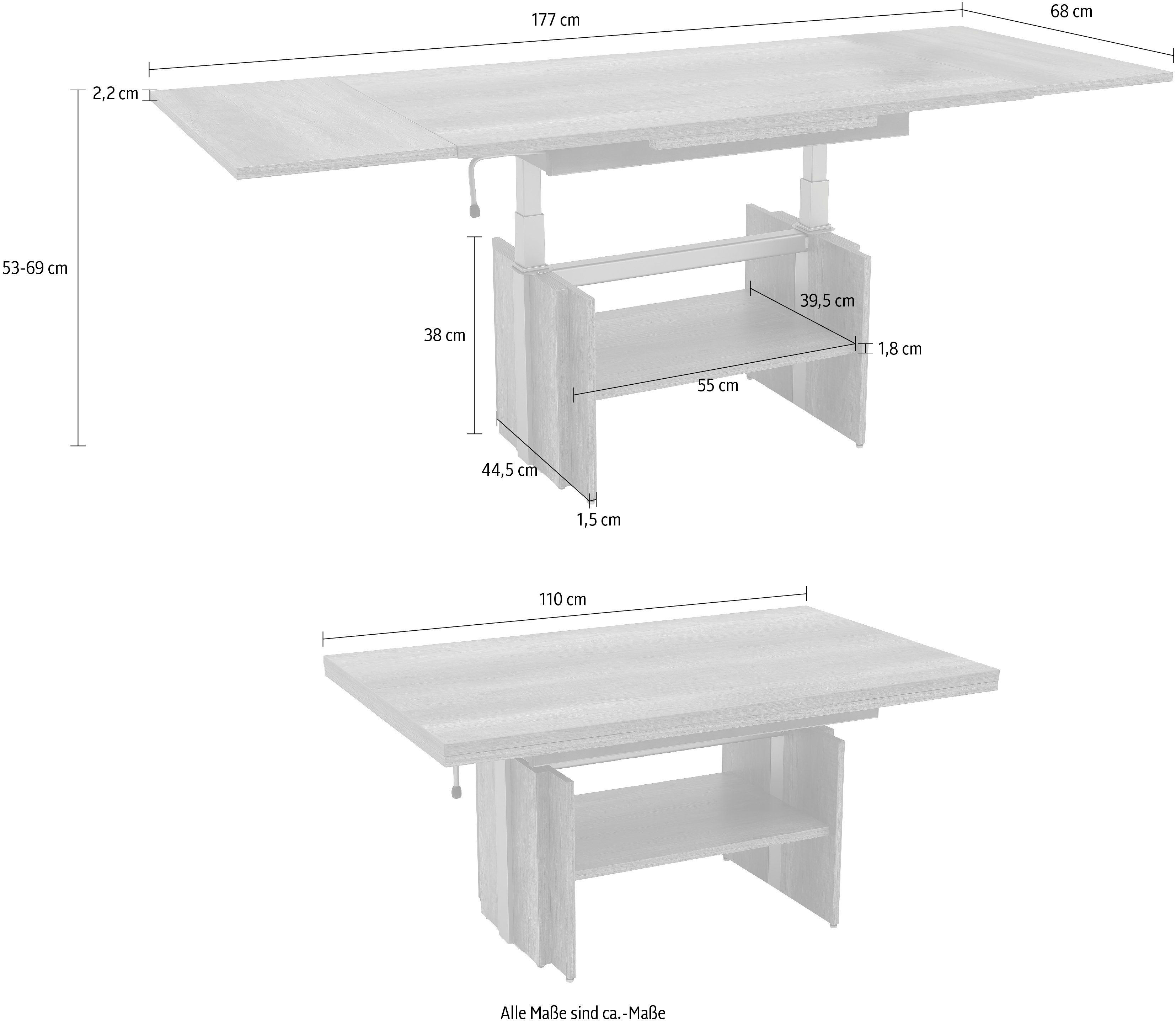 HELA Salontafel Functionele salontafel Henner