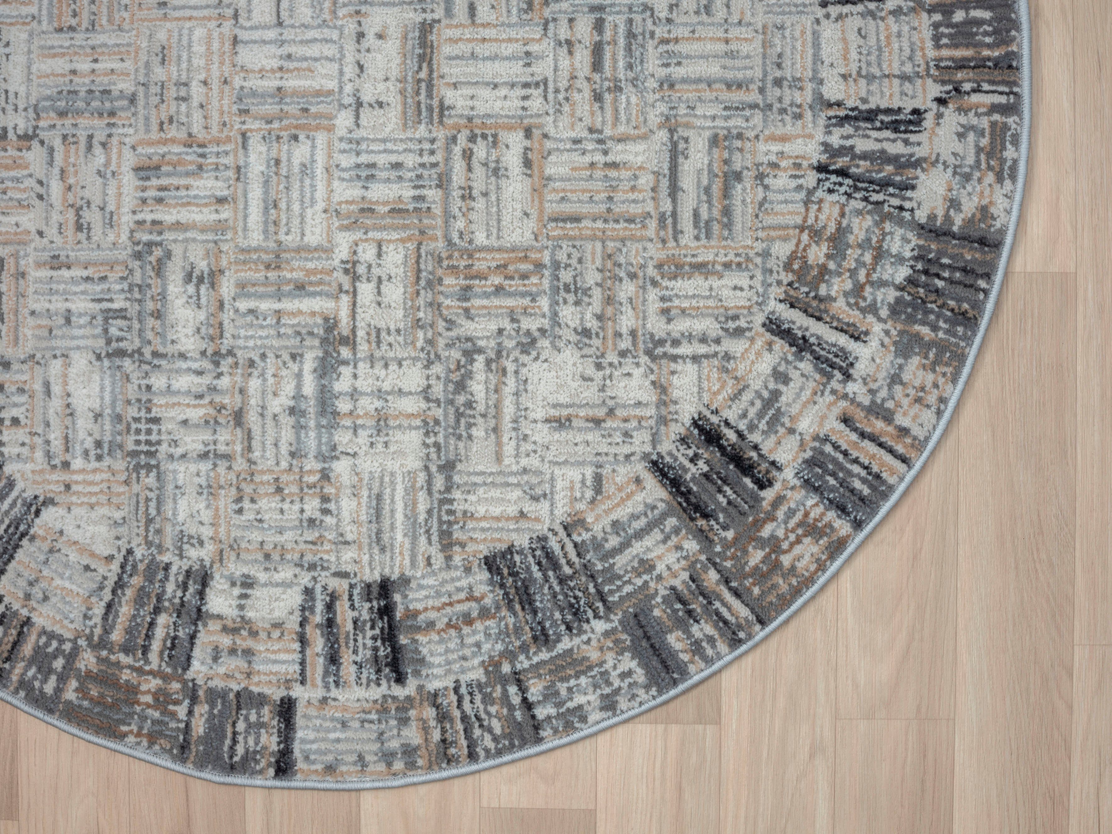 Myflair Möbel & Accessoires Vloerkleed My Mood Kortpolig, Scandi-ontwerp, met rand, bijzonder zacht door microvezel