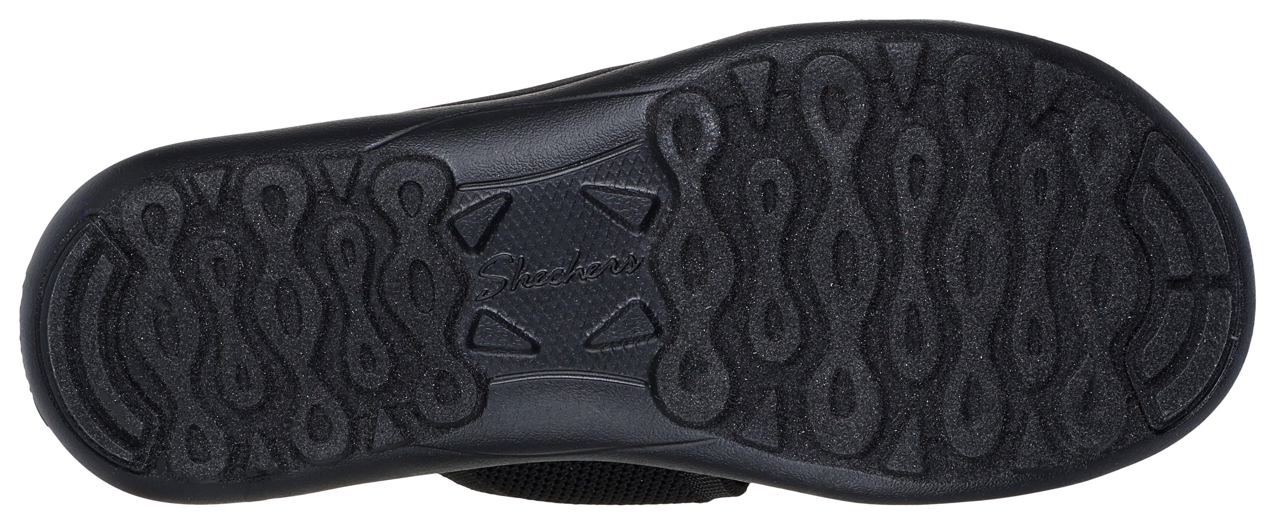 Skechers Slippers SPORTY SLIM , wig sandaal, strand schoen in vegan verwerking