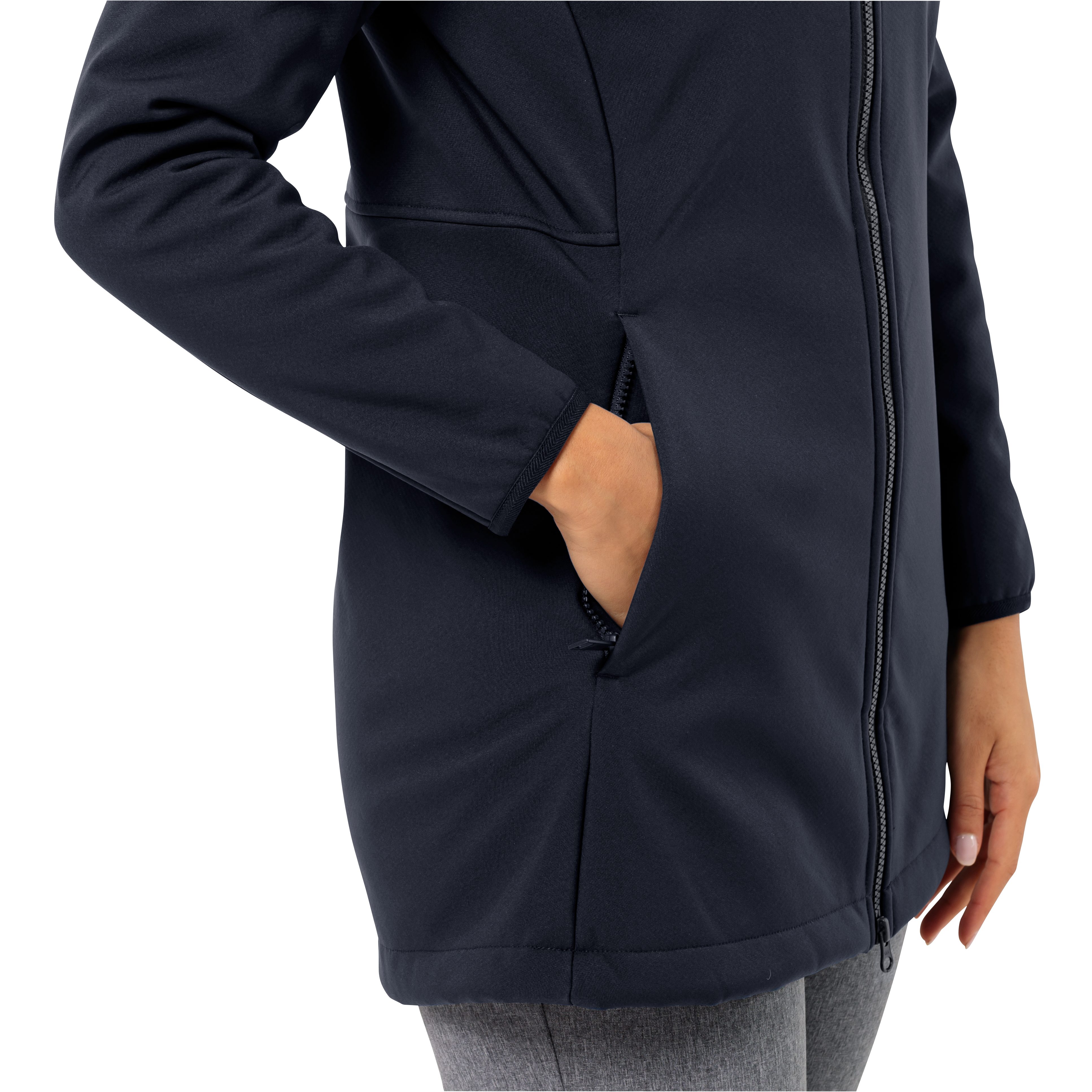 Jack Wolfskin Softshell-jas WINDLAND COAT W met een capuchon