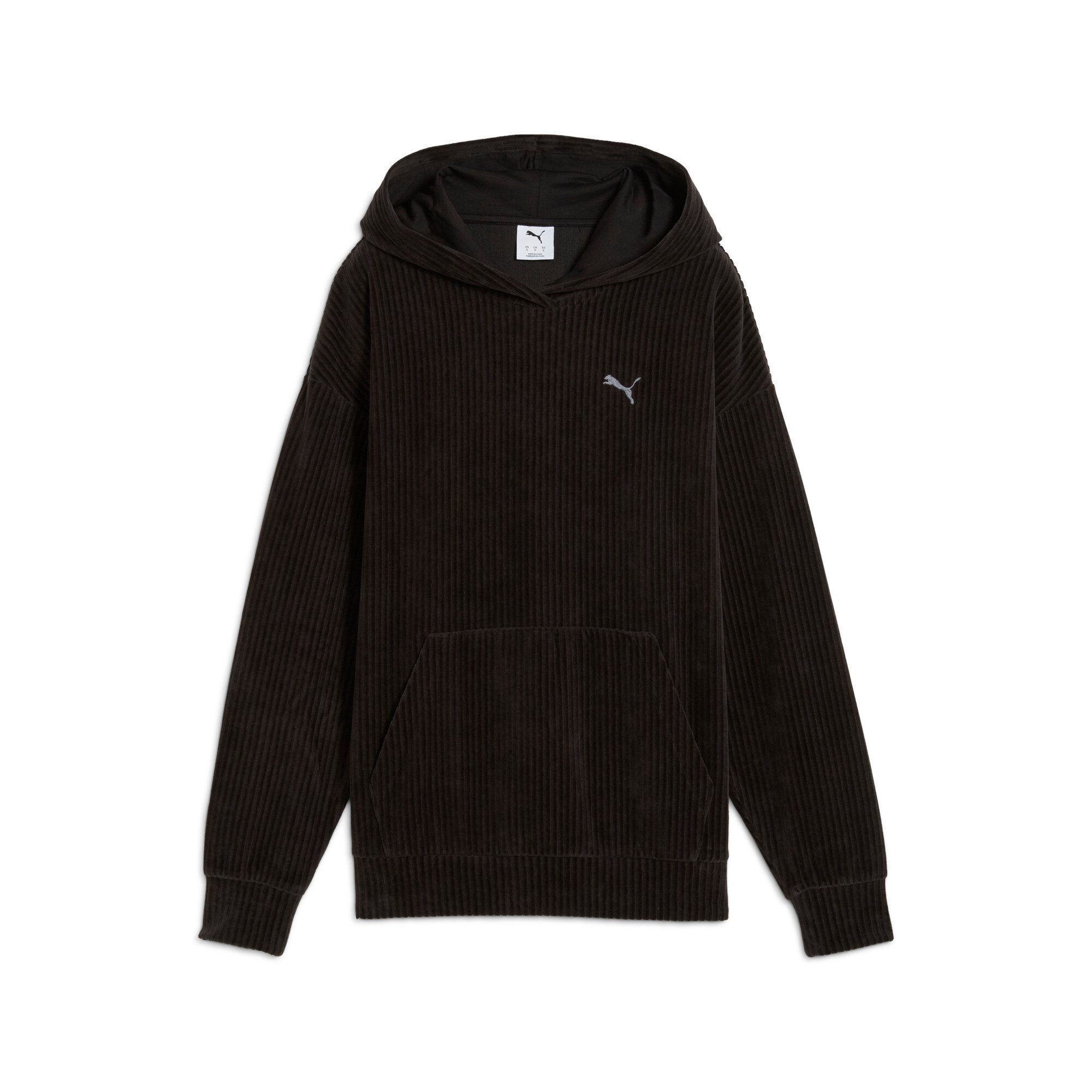 PUMA Hoodie ESS ELEVATED COMFORT VELOUR RIB HOODIE