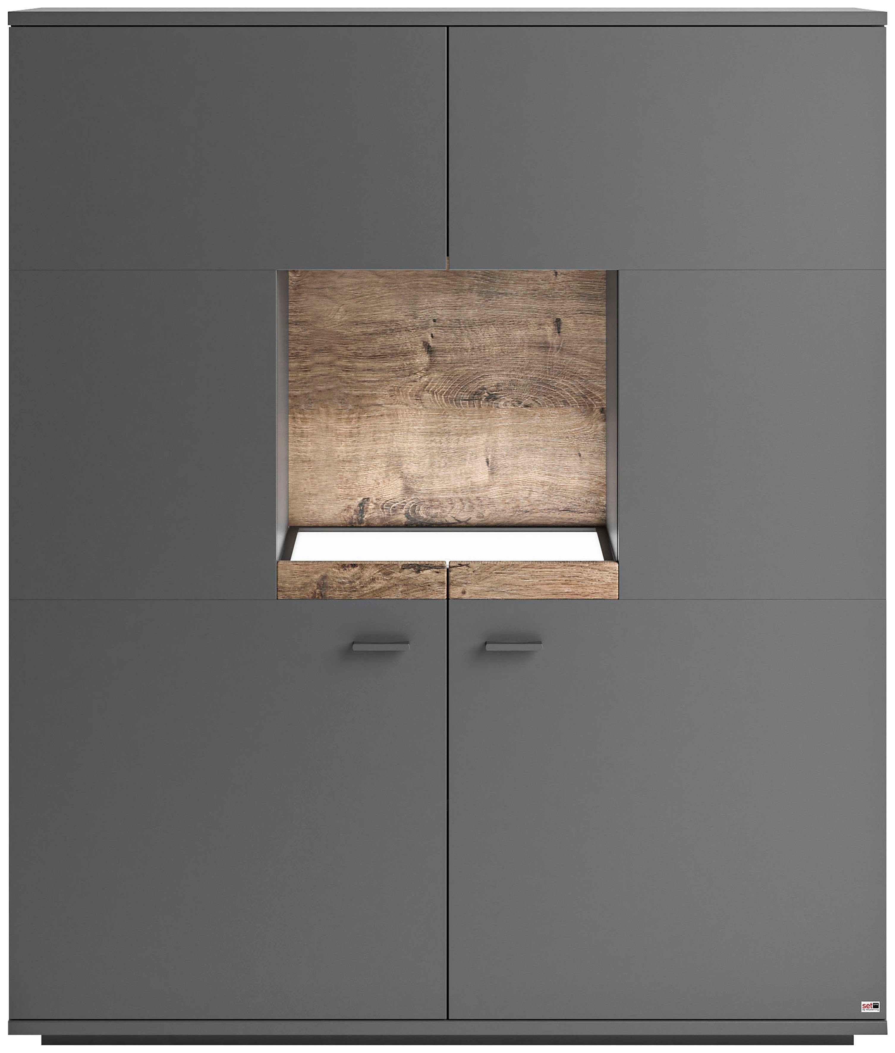 set one by Musterring Highboard Lancaster highboards grijs