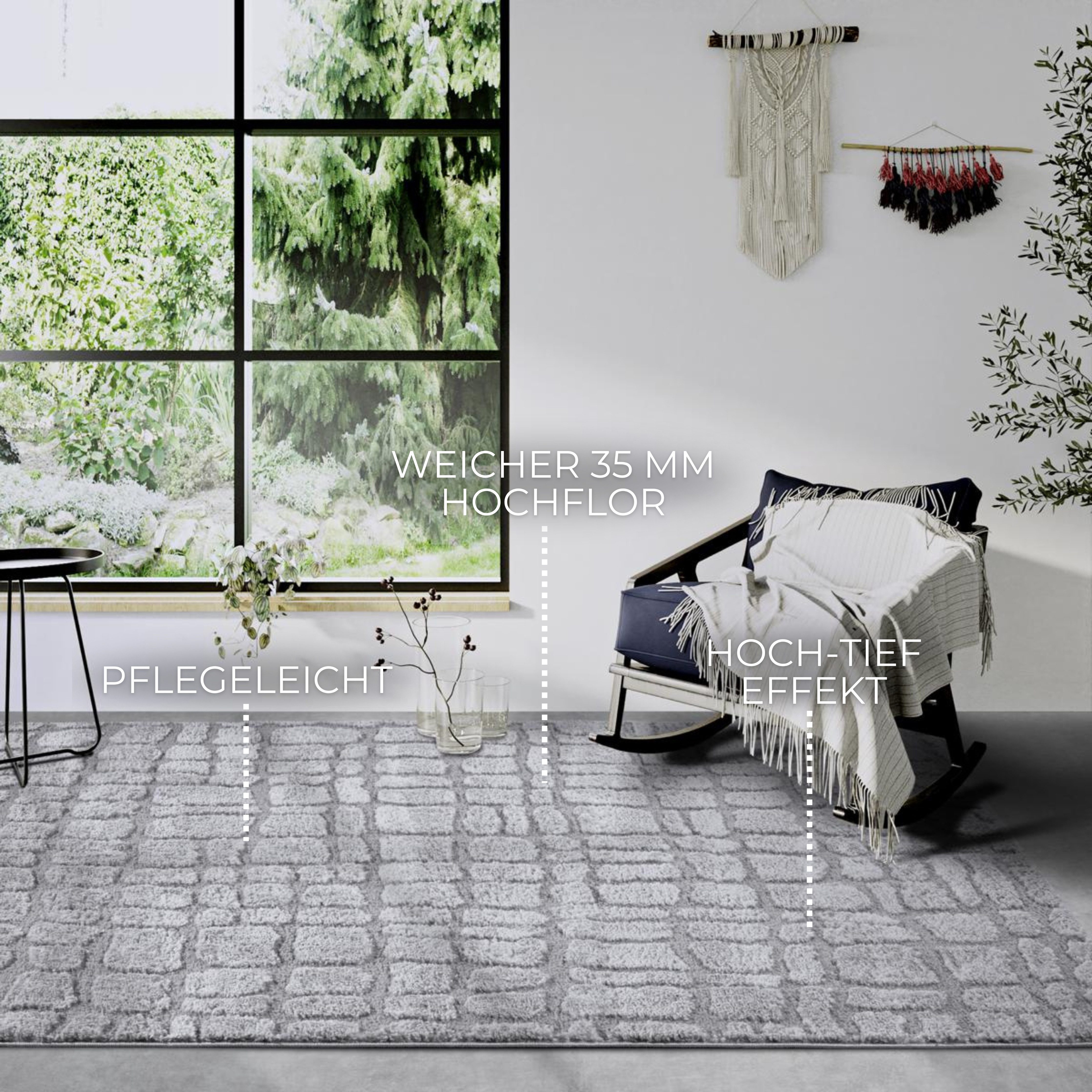 ELLE DECORATION Design-vloerkleed Artistique Hoogpolig, shaggy, loper, zacht, langpolig, modern, hoog-laag effect