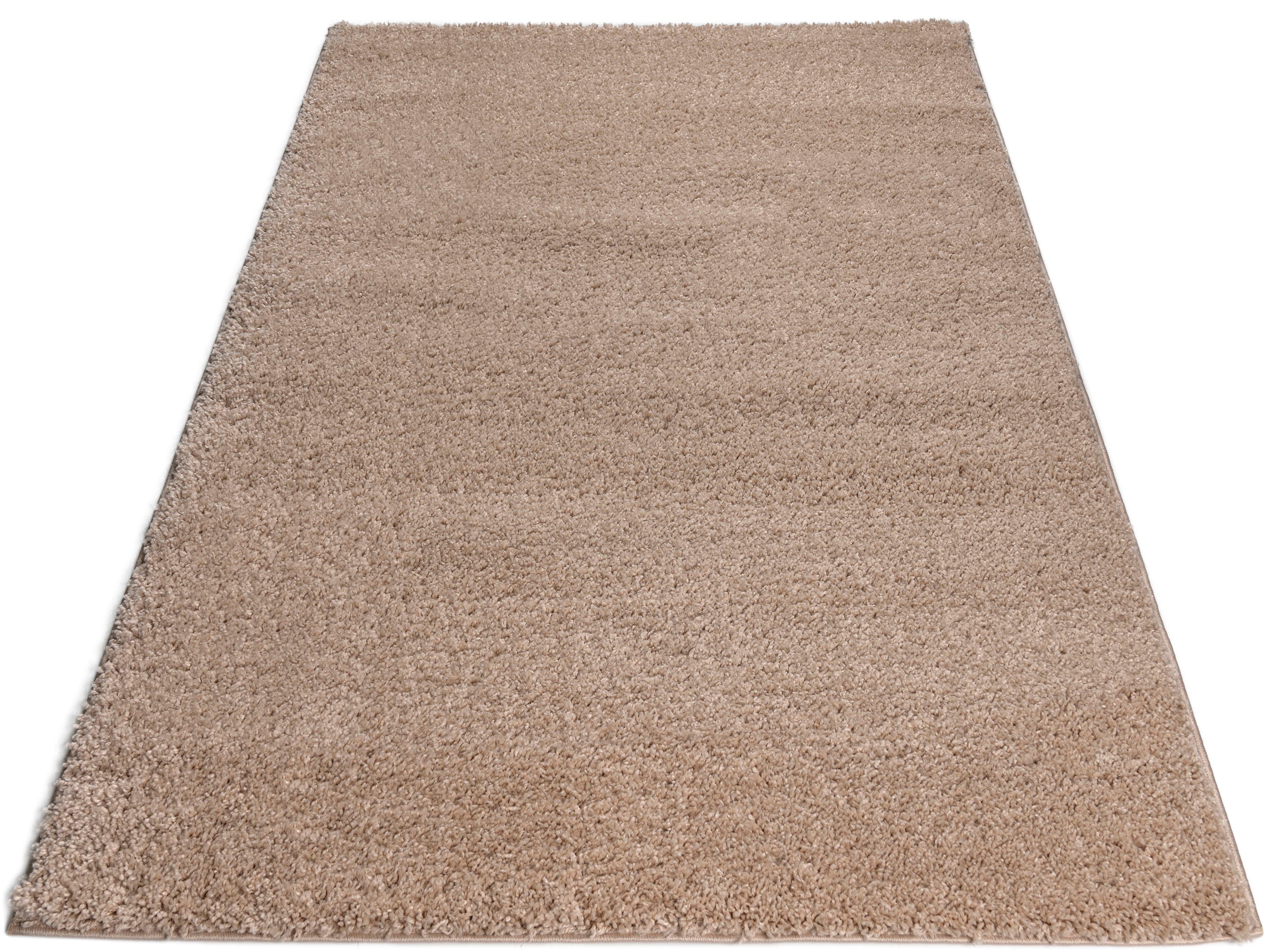 Bruno Banani Hoogpolig vloerkleed Shaggy Soft geweven, uni kleuren, bijzonder zacht en knuffelig, klantenfavoriet