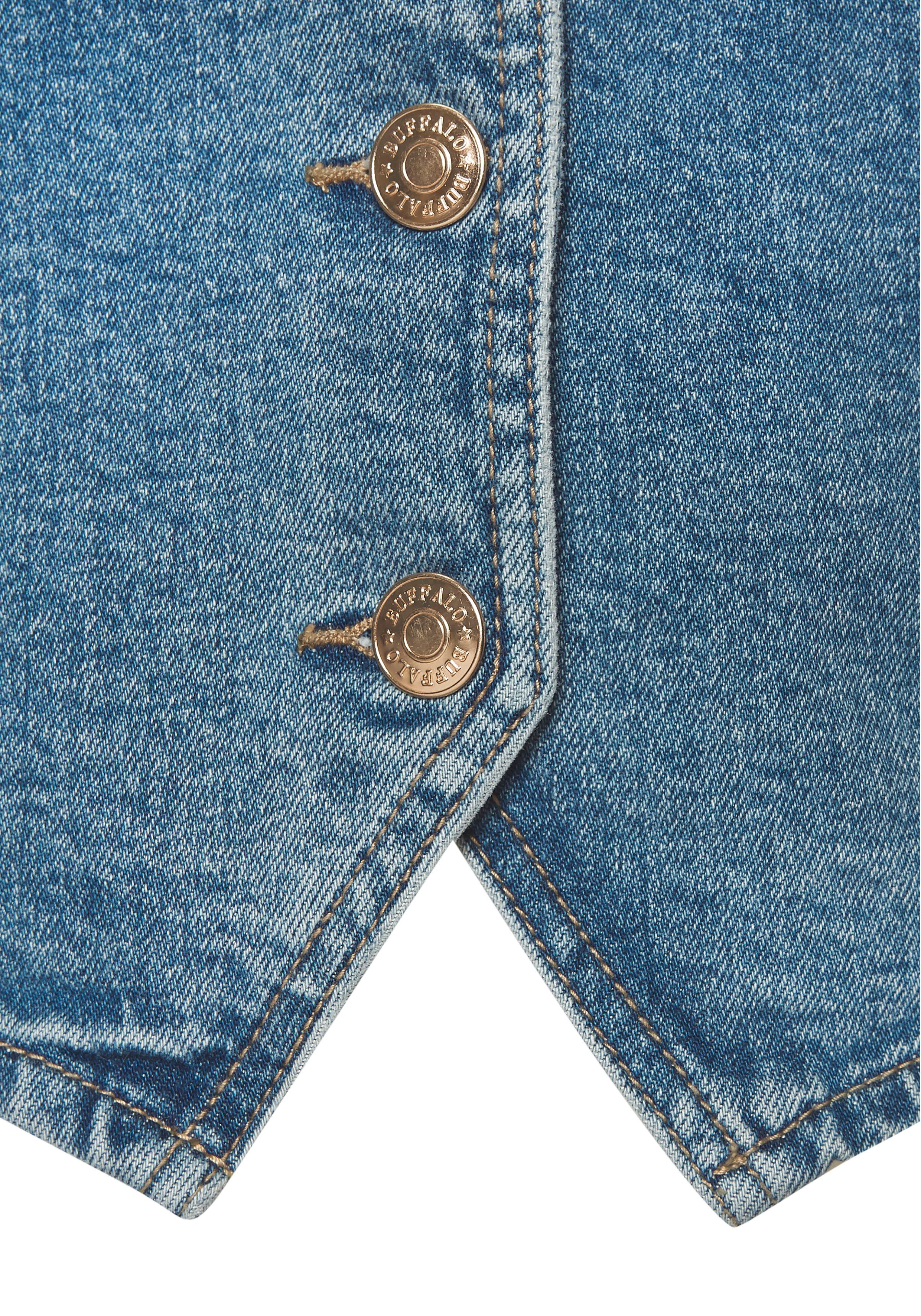 Buffalo Jeansgilet in verkorte lengte