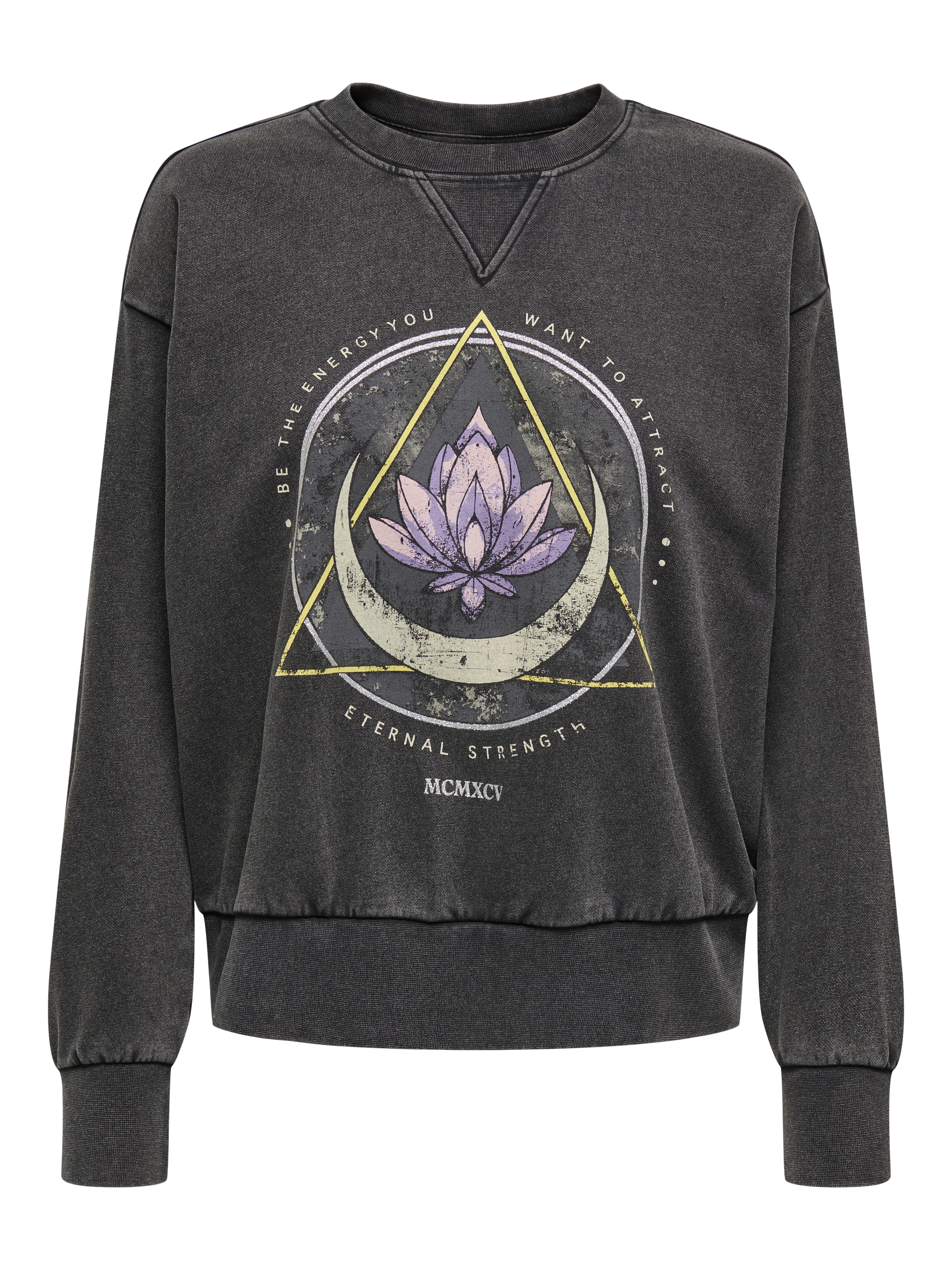 Only Sweatshirt ONLLUCINDA L S O-NECK SWT