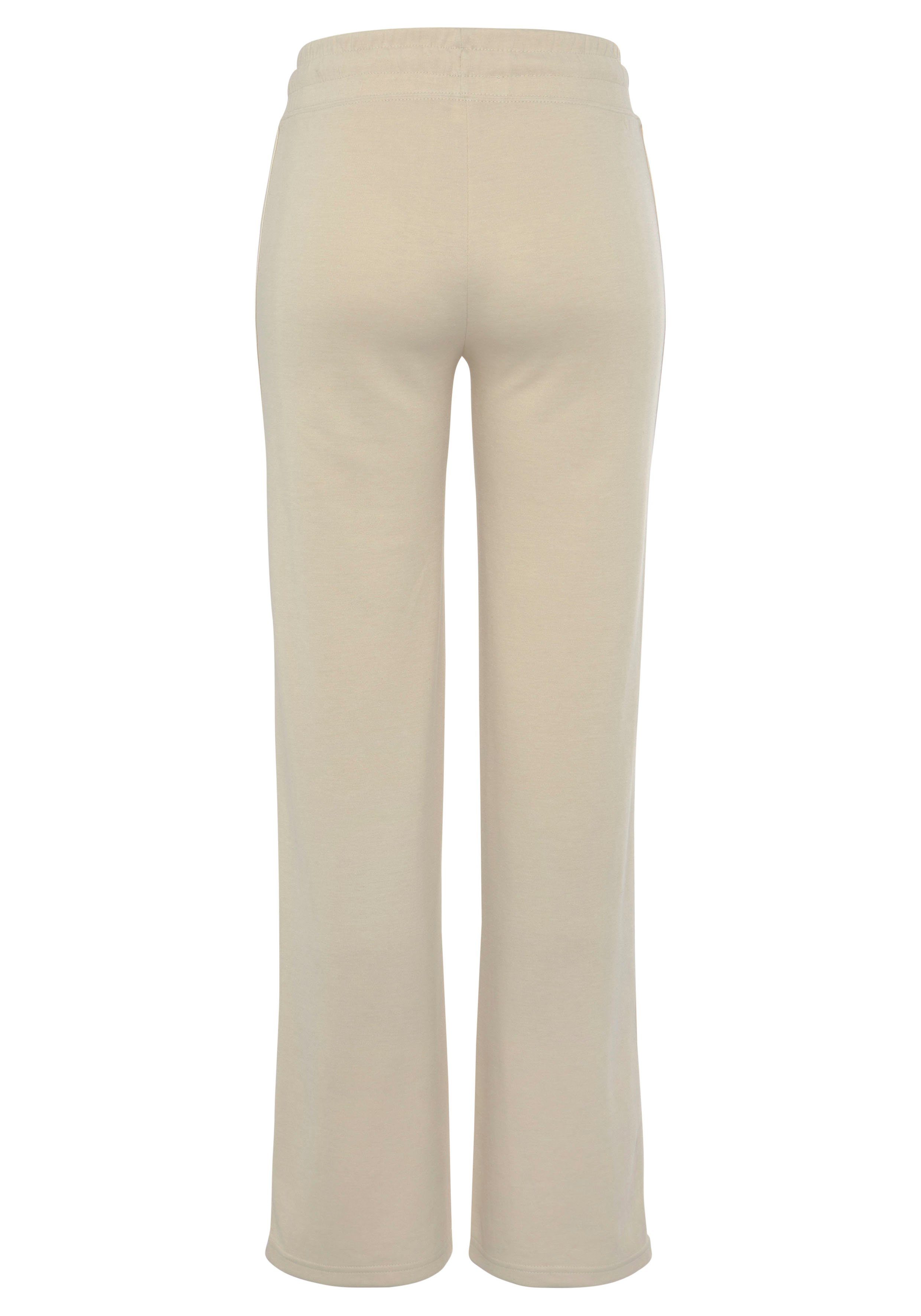 active by Lascana Jogpants met contrasterend tape