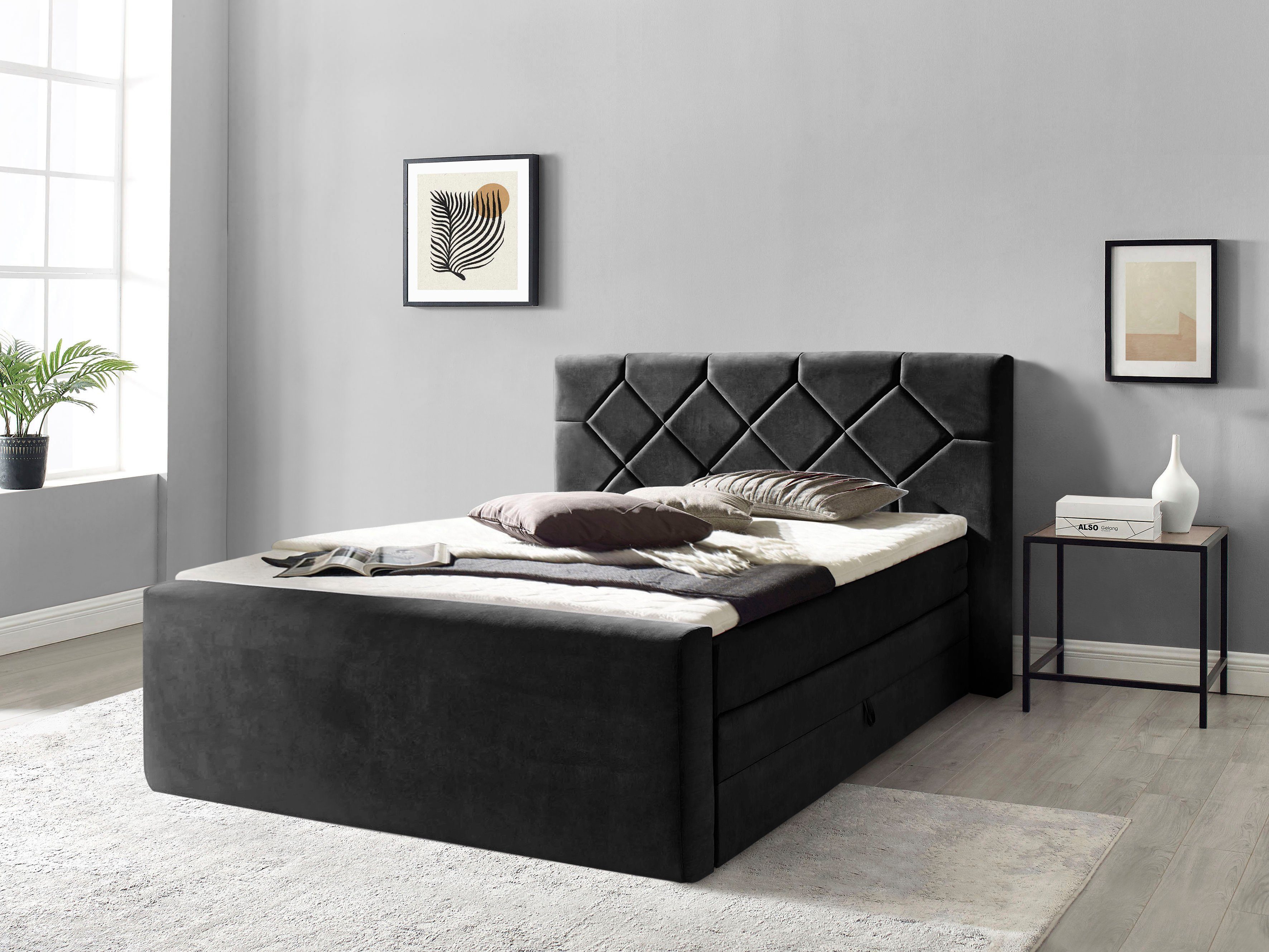 Places of Style Boxspring Atlanta inclusief topmatras en bedkist