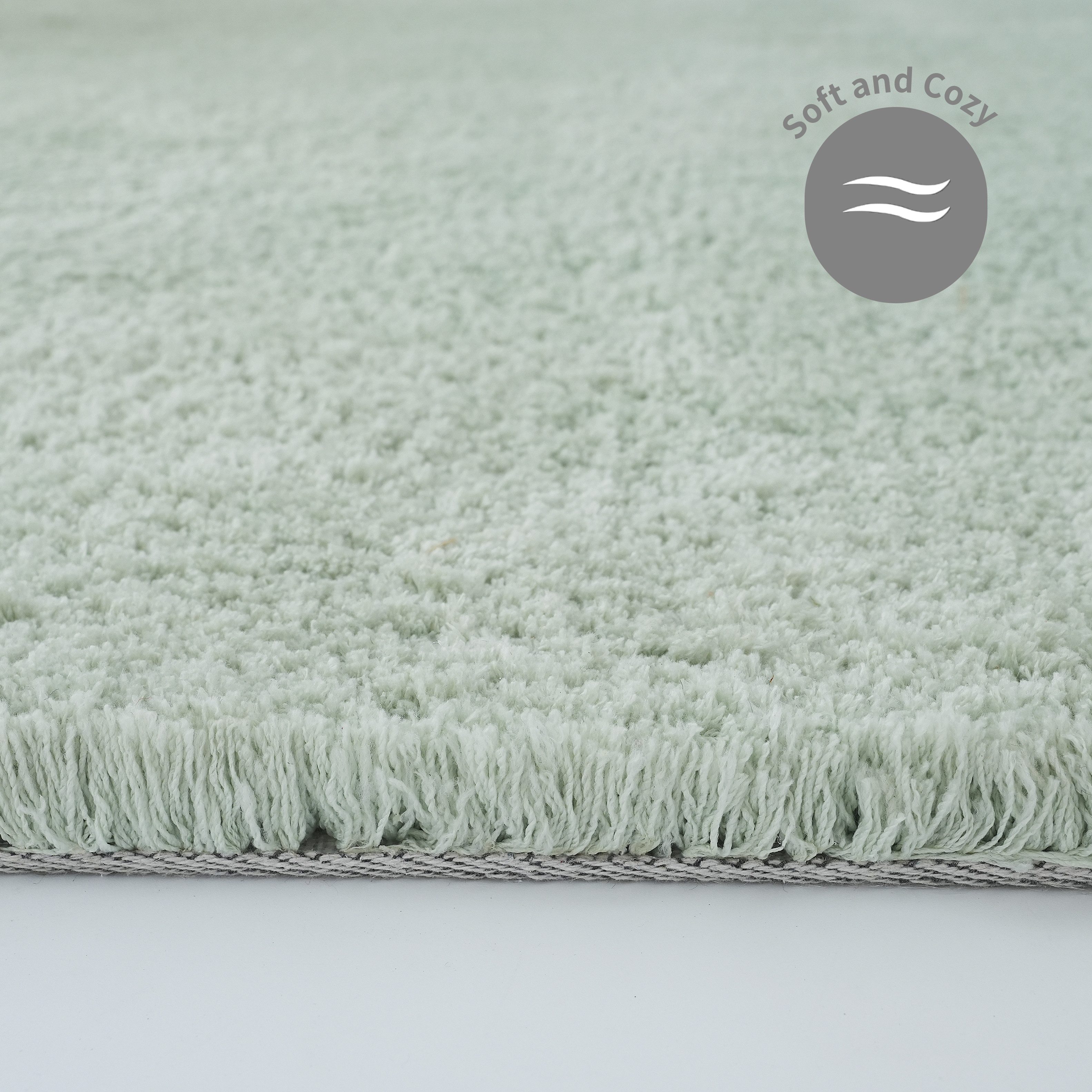 my home Hoogpolig vloerkleed Microvezeltapijt Magong, bijzonder zacht, zeer fijne pool uni, woonkamer, slaapkamer, kinderkamer, ook rond en als loper