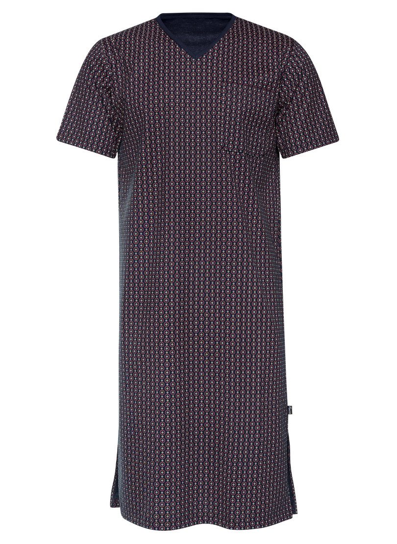 Trigema Pyjama TRIGEMA nachthemd met allover vintage-print (1-delig)