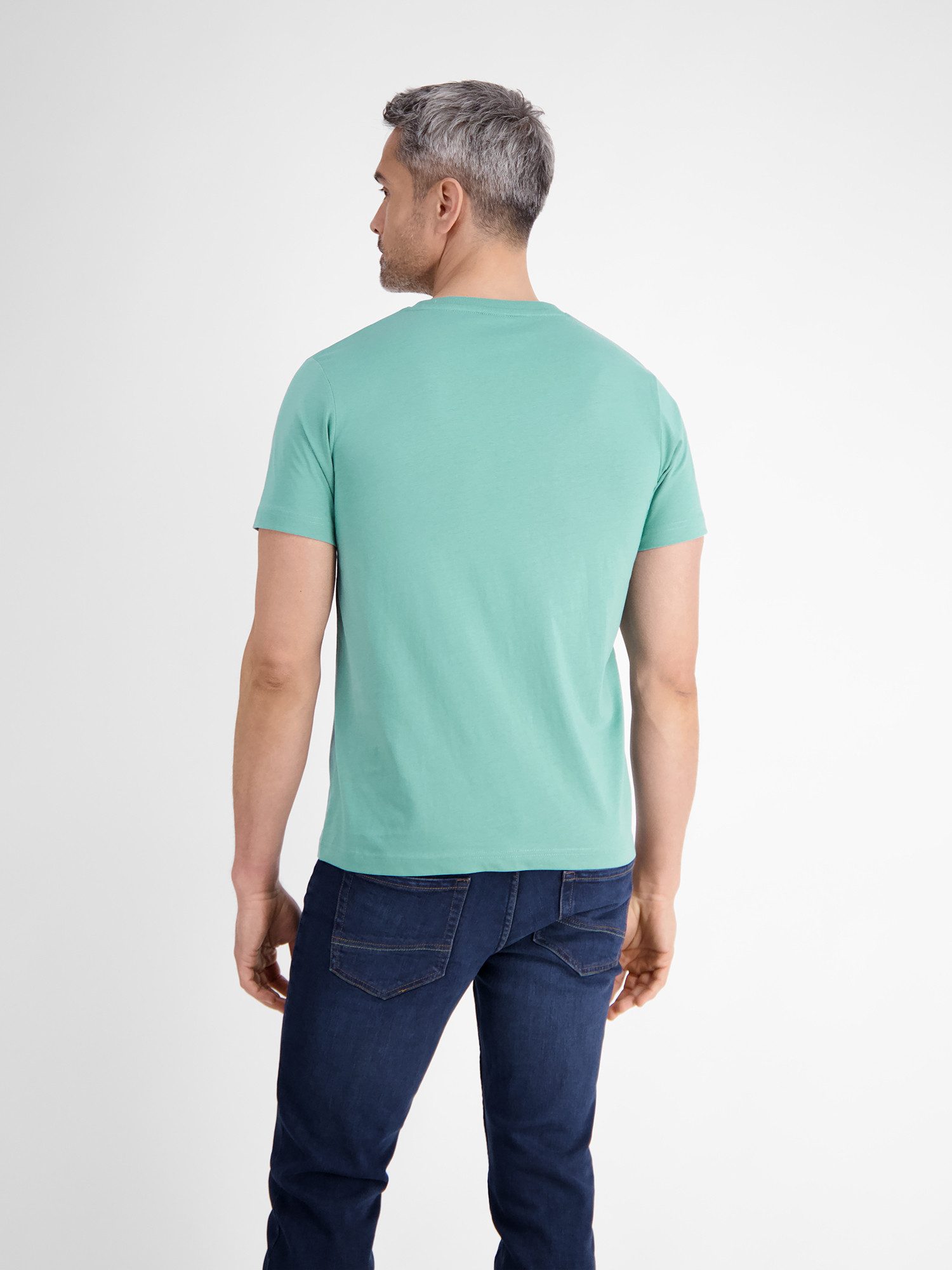 Lerros T-shirt LERROS effen T-shirt met print