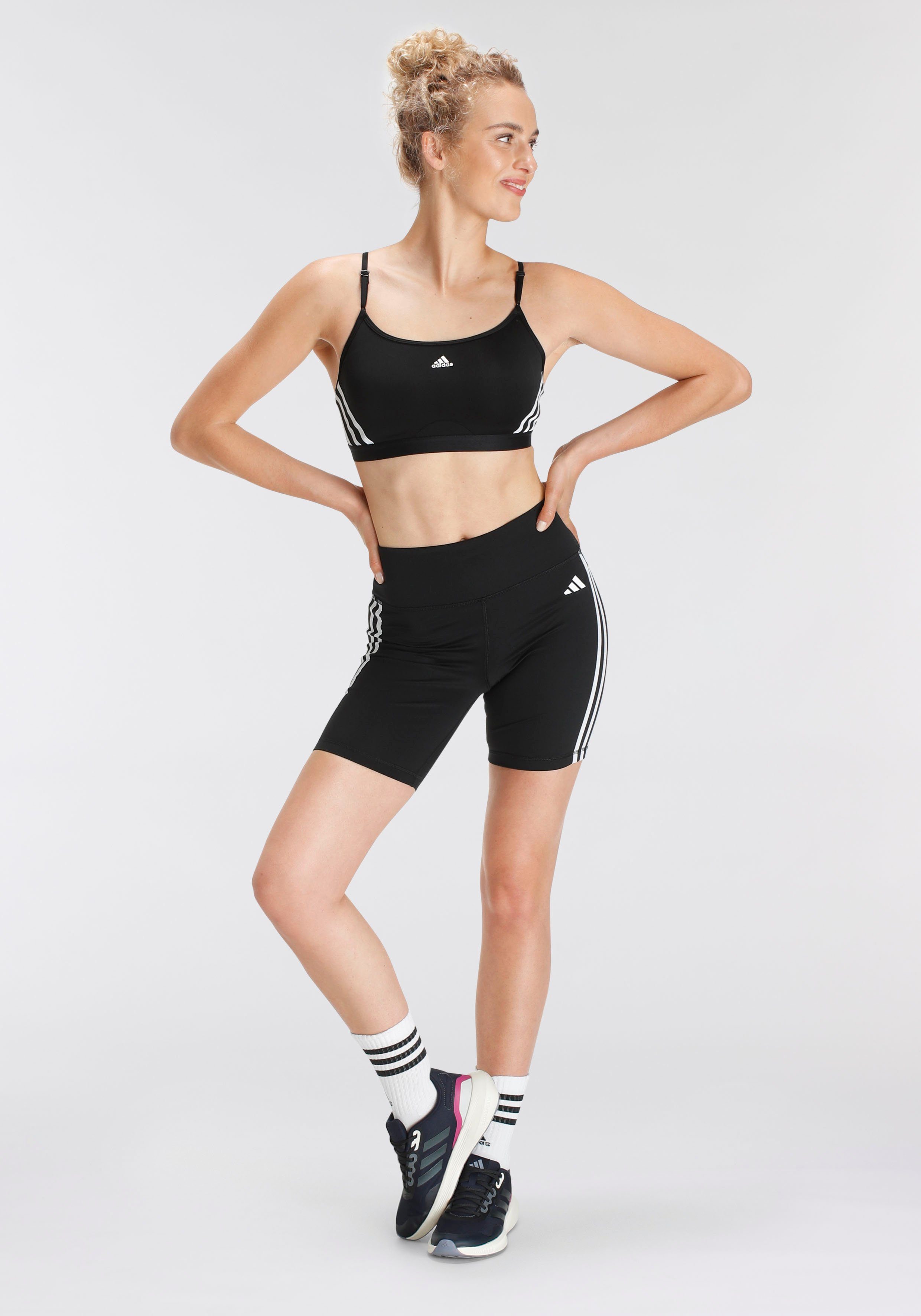 adidas Performance Short Training essentials 3-strepen HIGHWAISTED kort (1-delig)